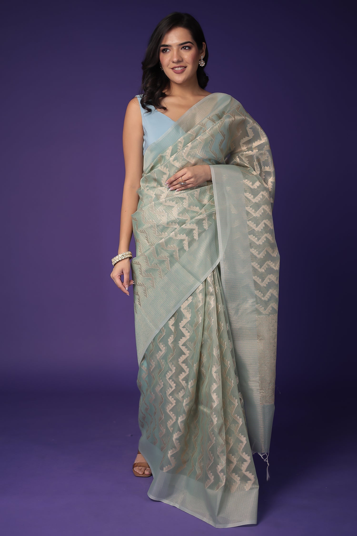 Banarasi Hand Woven Tissue Saree