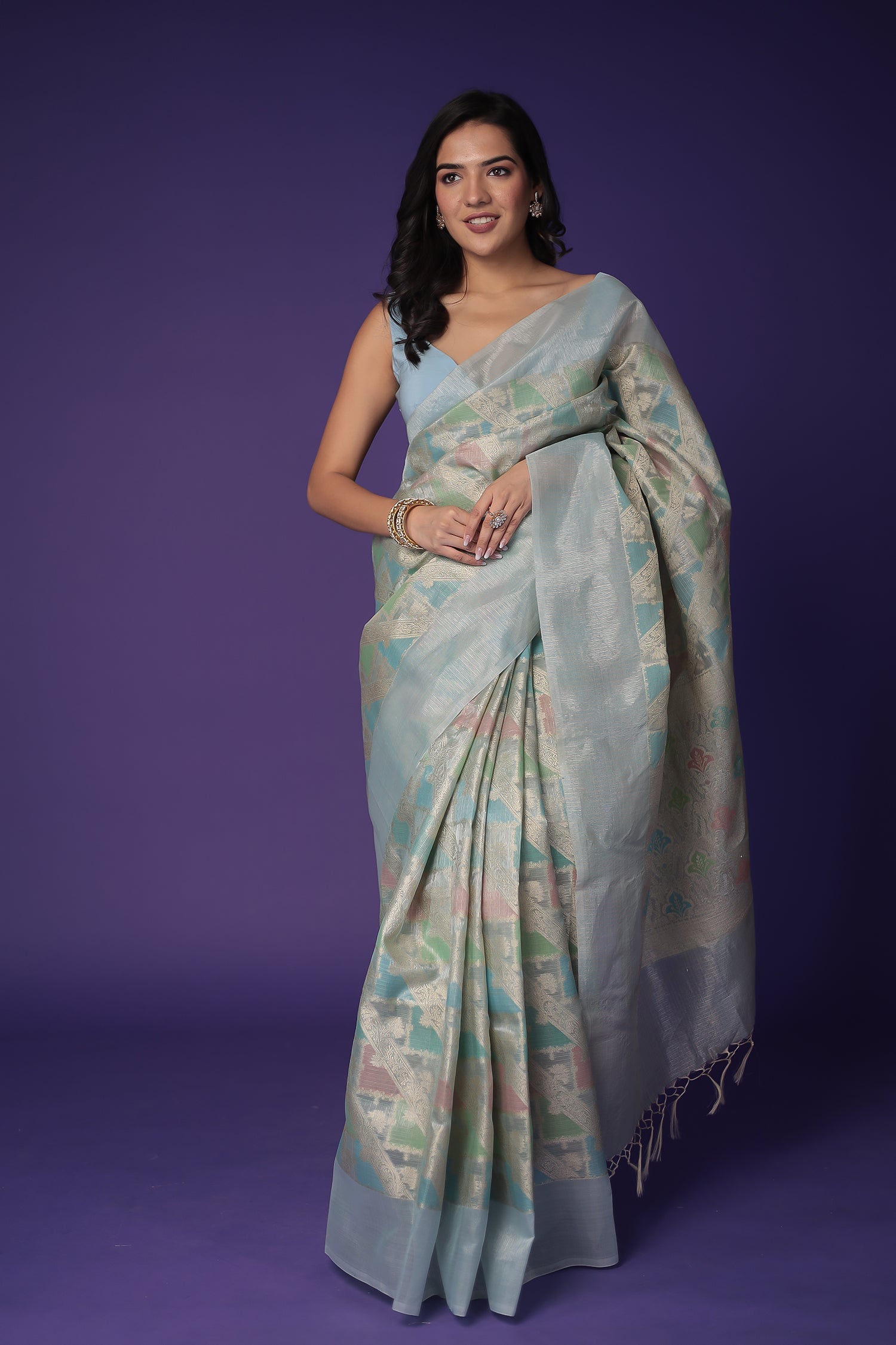 Banarasi Hand Woven Tissue Saree