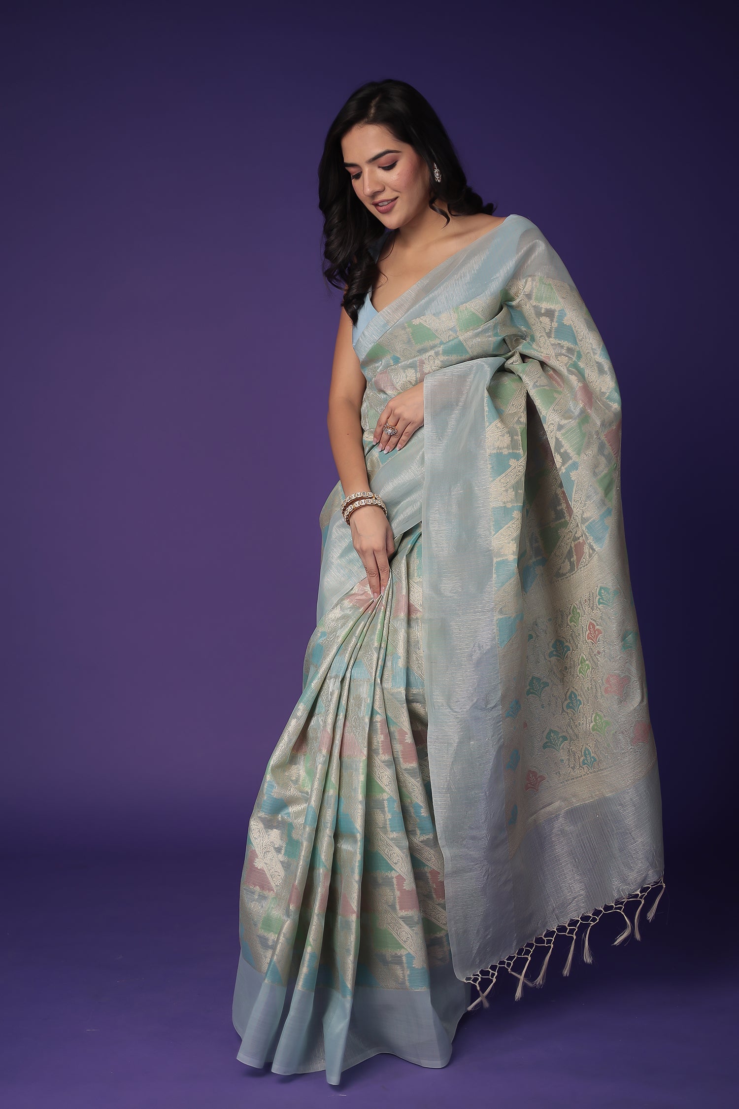 Banarasi Hand Woven Tissue Saree