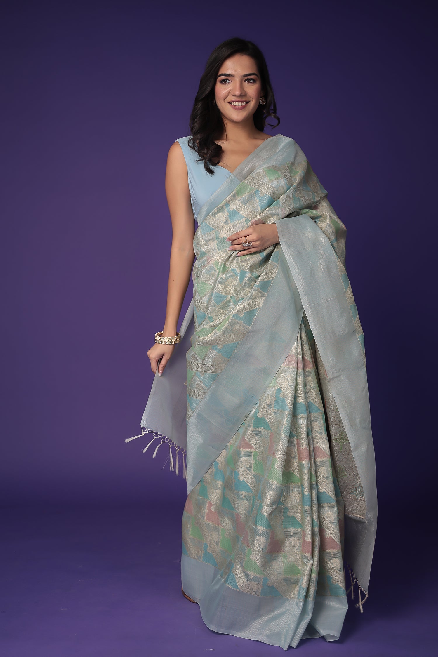 Banarasi Hand Woven Tissue Saree