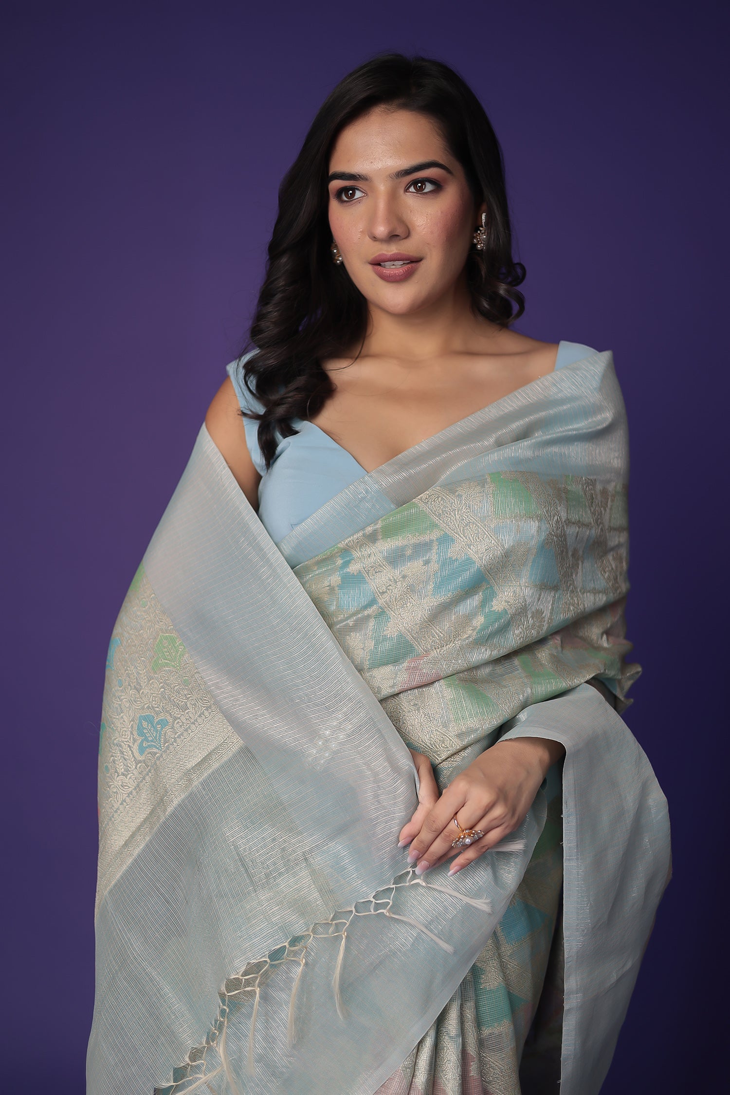 Banarasi Hand Woven Tissue Saree