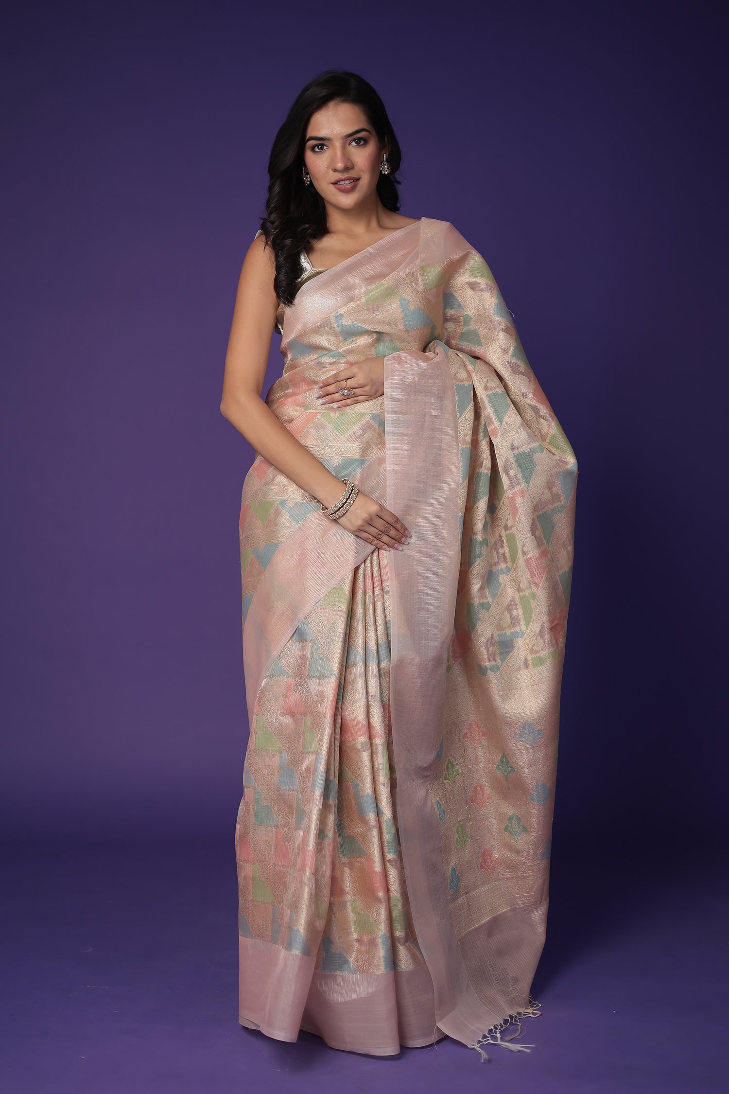 Banarasi Hand Woven Tissue Saree