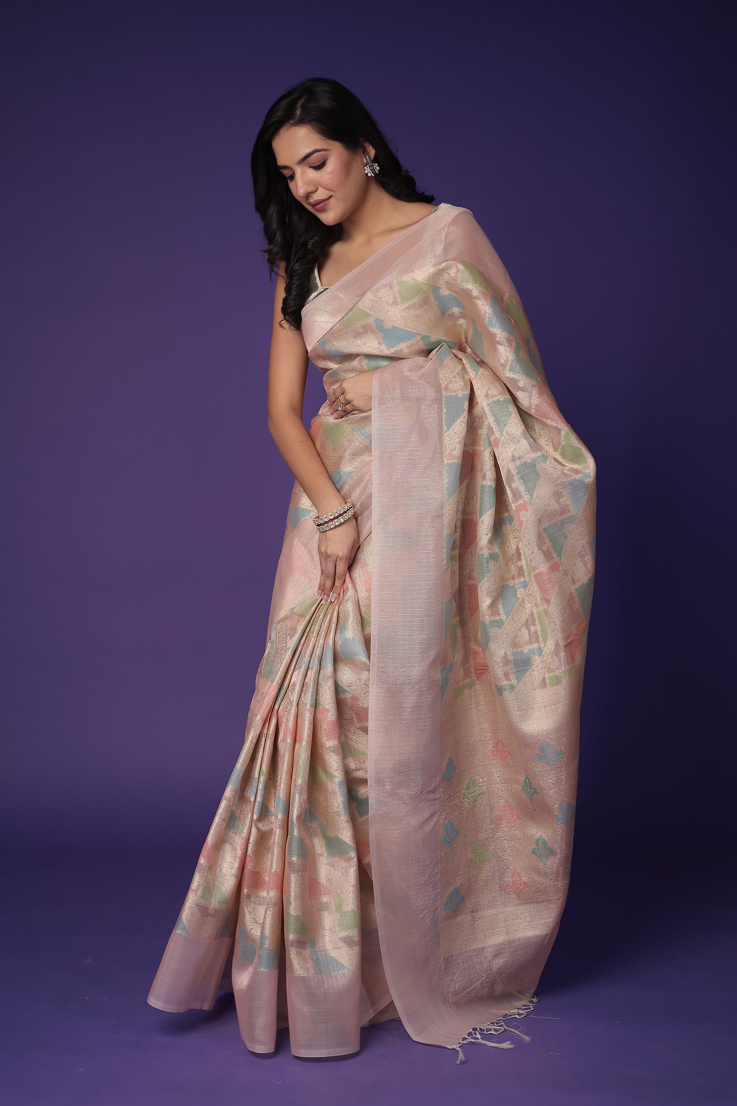 Banarasi Hand Woven Tissue Saree