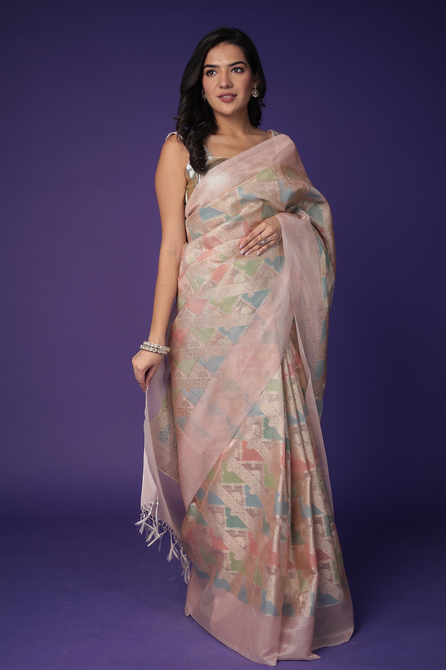 Banarasi Hand Woven Tissue Saree