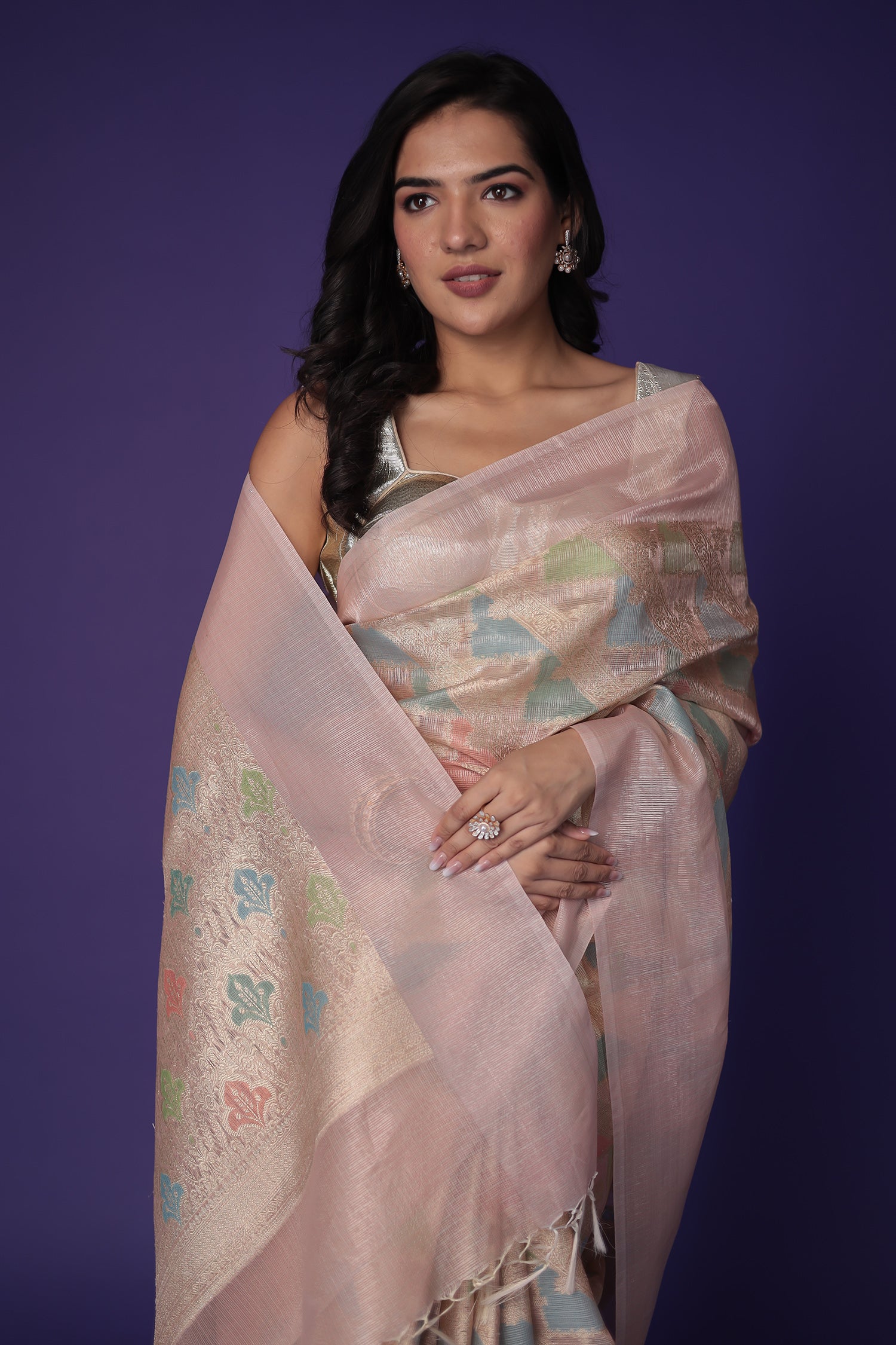 Banarasi Hand Woven Tissue Saree
