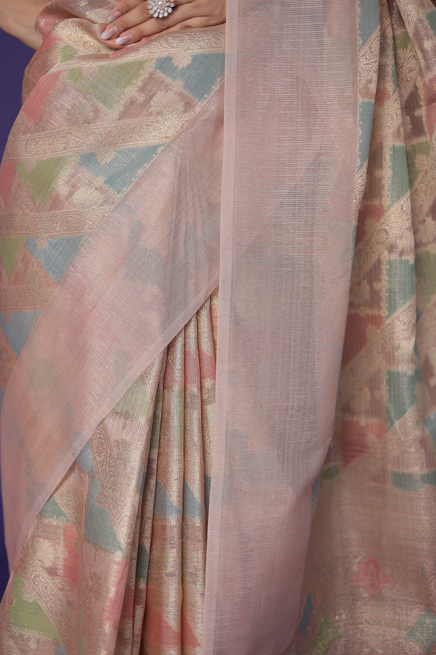 Banarasi Hand Woven Tissue Saree