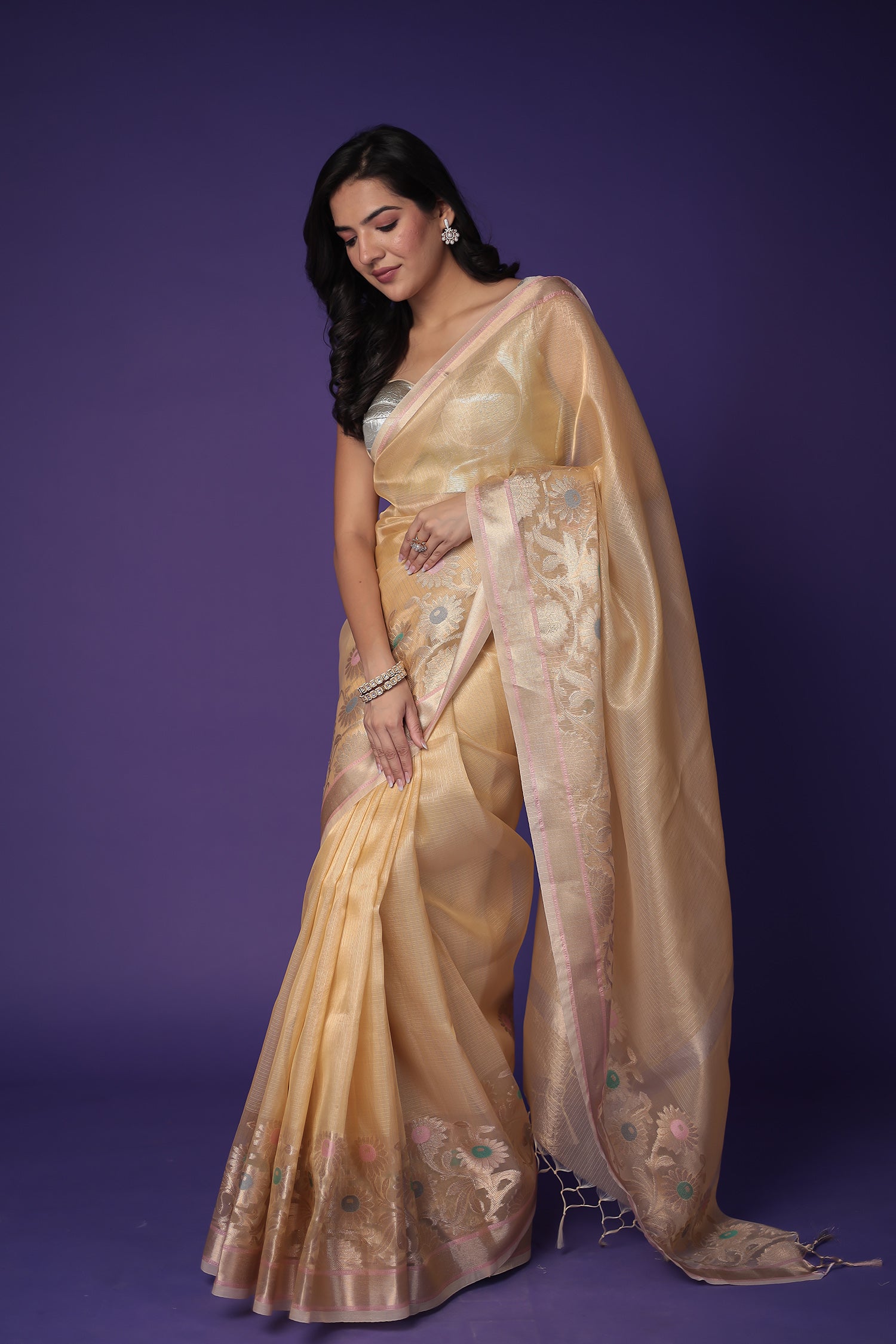 Banarasi Hand Woven Tissue Saree