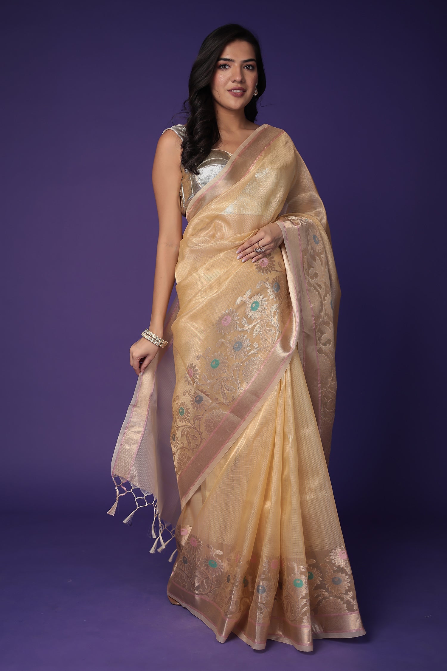 Banarasi Hand Woven Tissue Saree