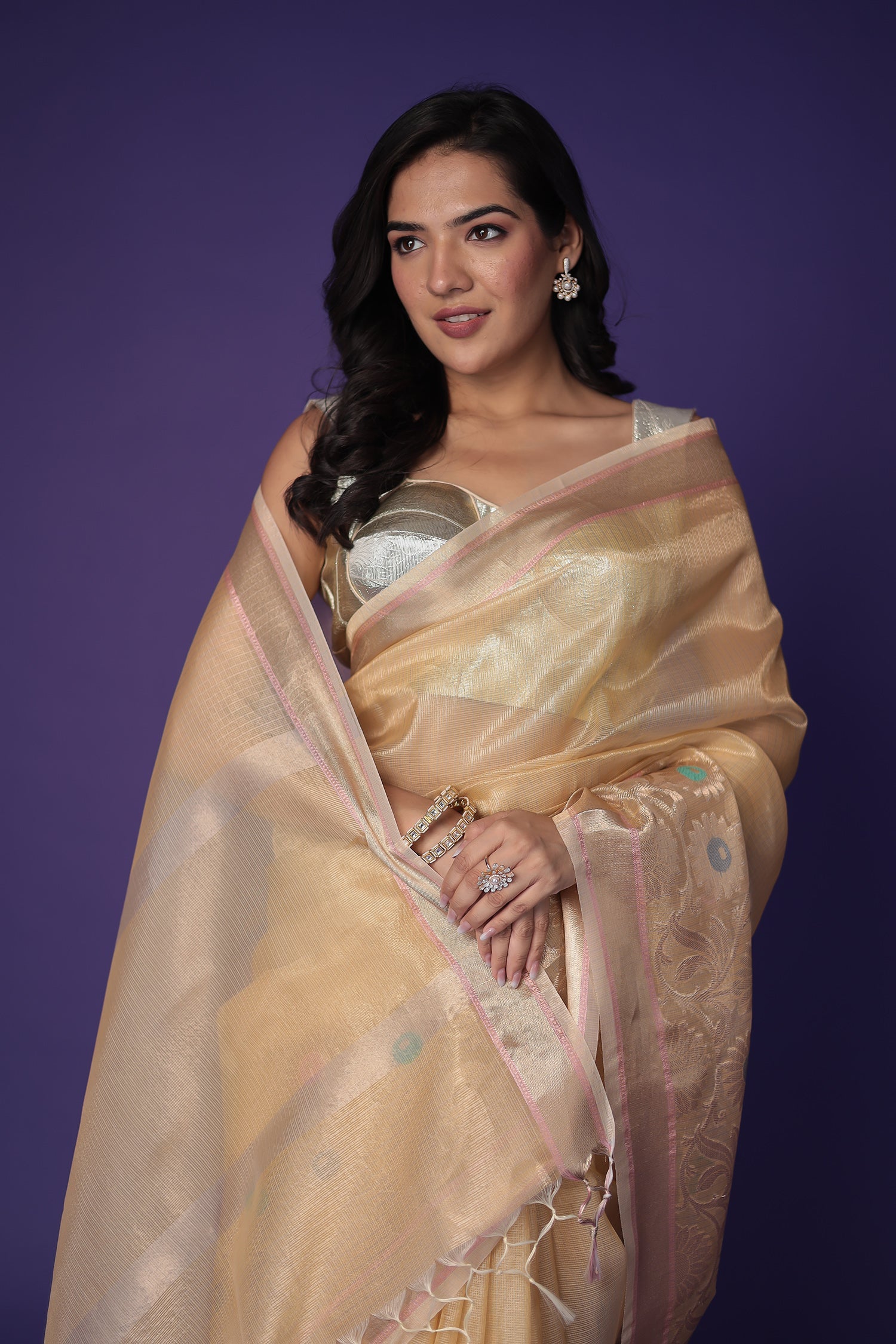 Banarasi Hand Woven Tissue Saree