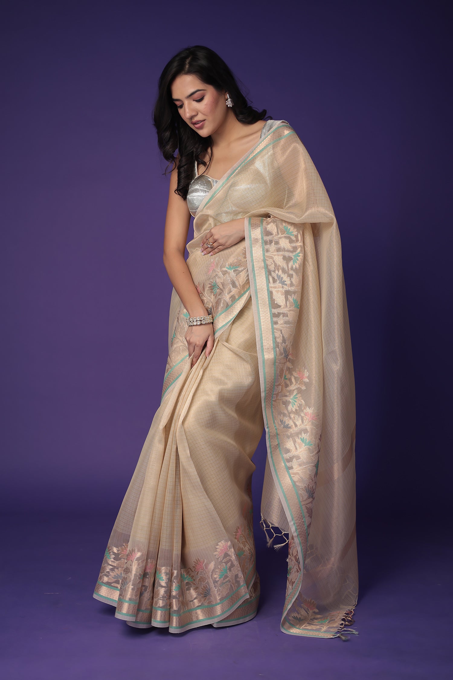 Banarasi Hand Woven Tissue Saree