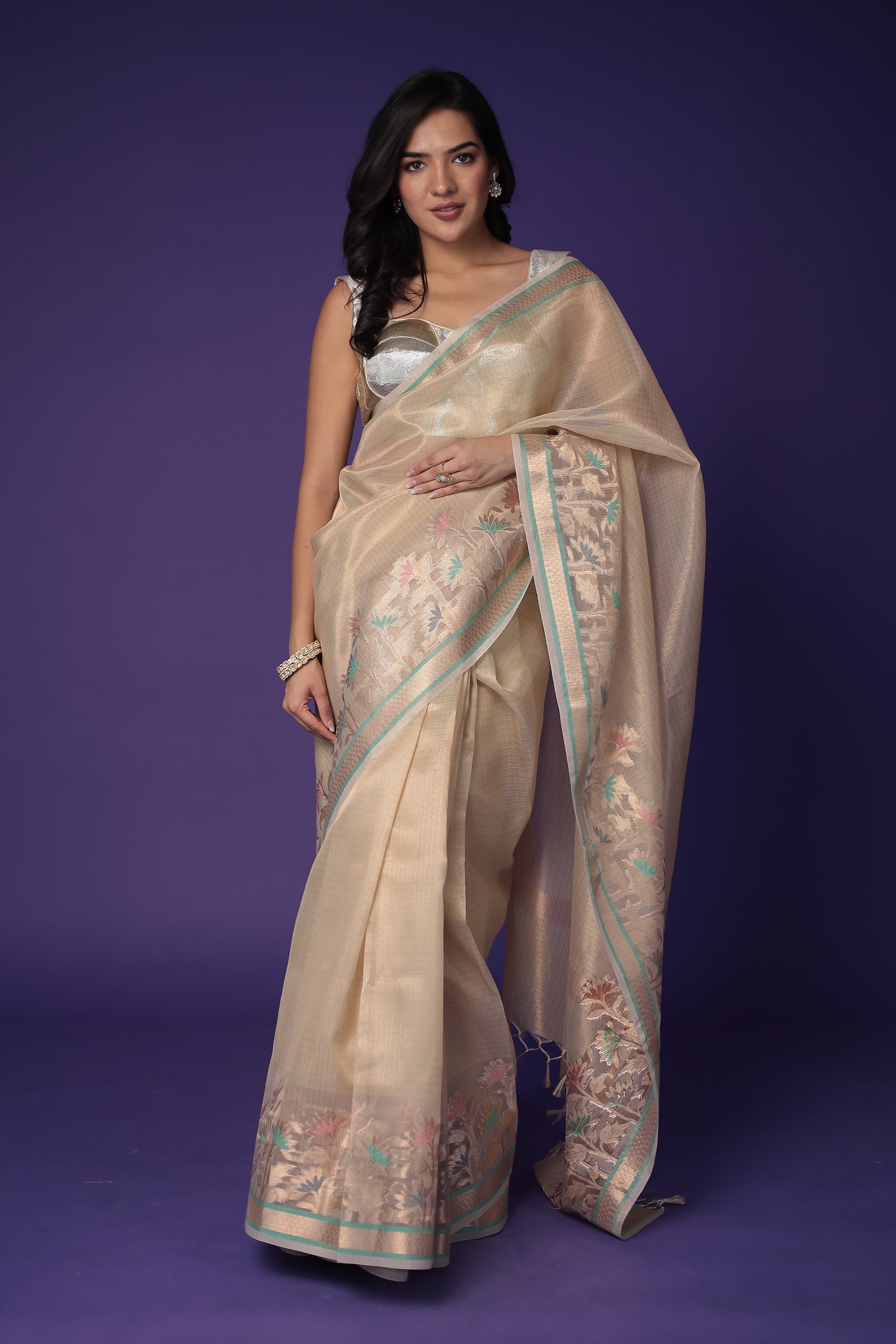 Banarasi Hand Woven Tissue Saree