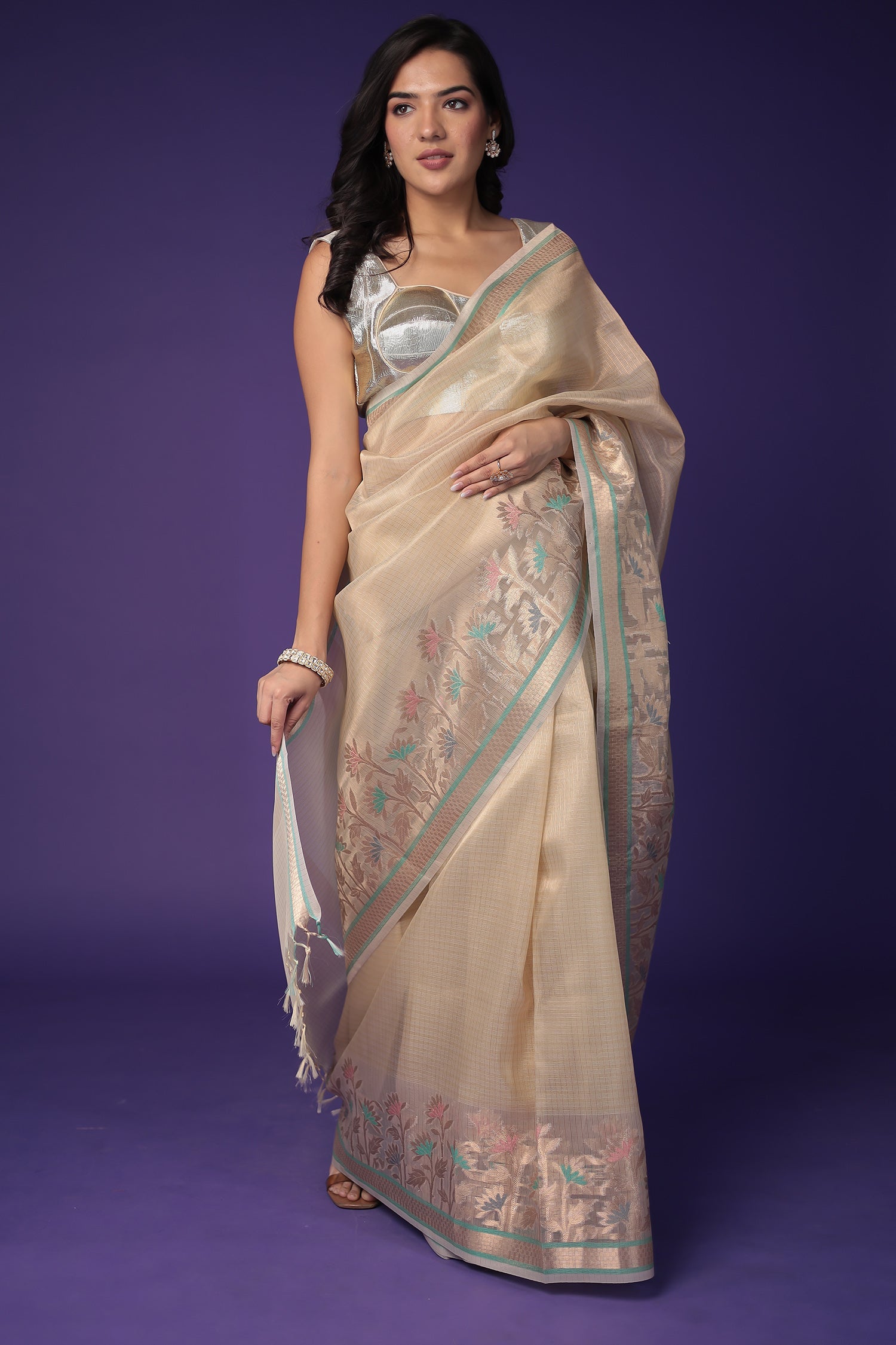 Banarasi Hand Woven Tissue Saree