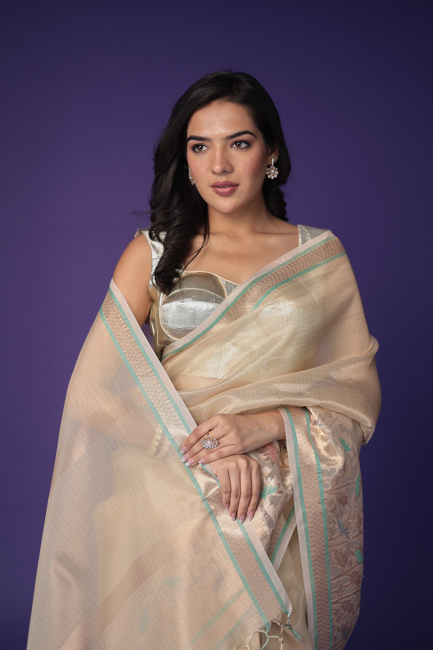 Banarasi Hand Woven Tissue Saree