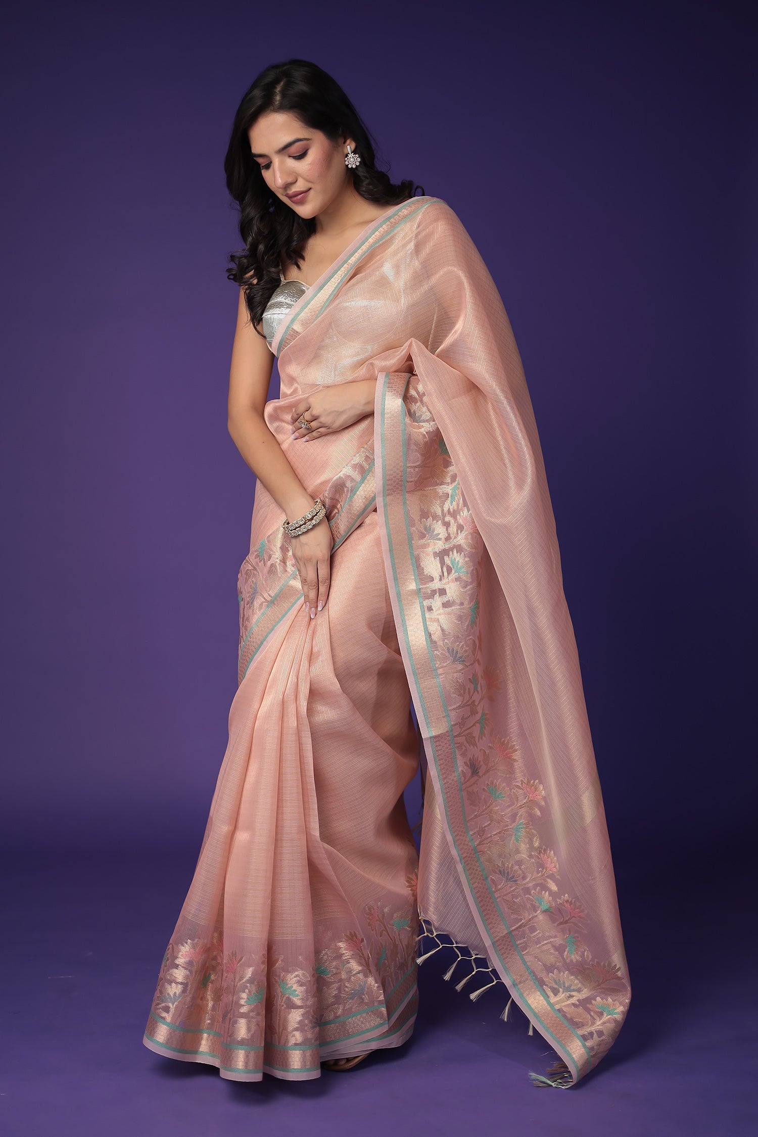 Banarasi Hand Woven Tissue Saree