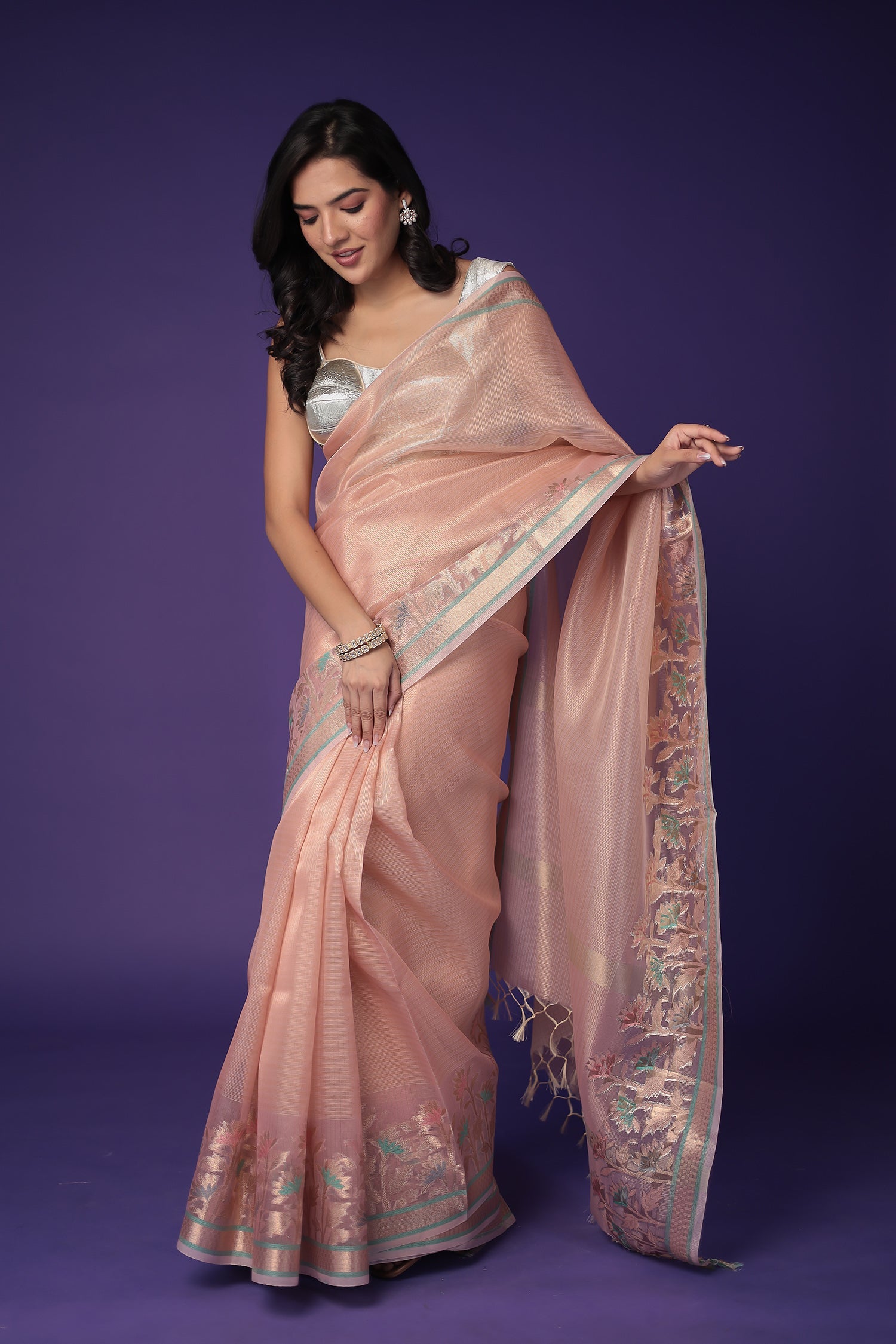 Banarasi Hand Woven Tissue Saree