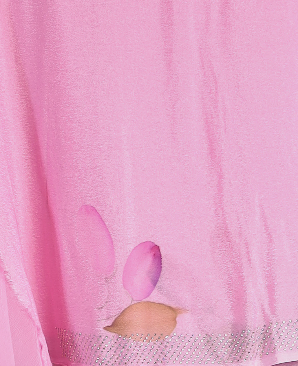 Printed Chiffon Saree with Swarovski work