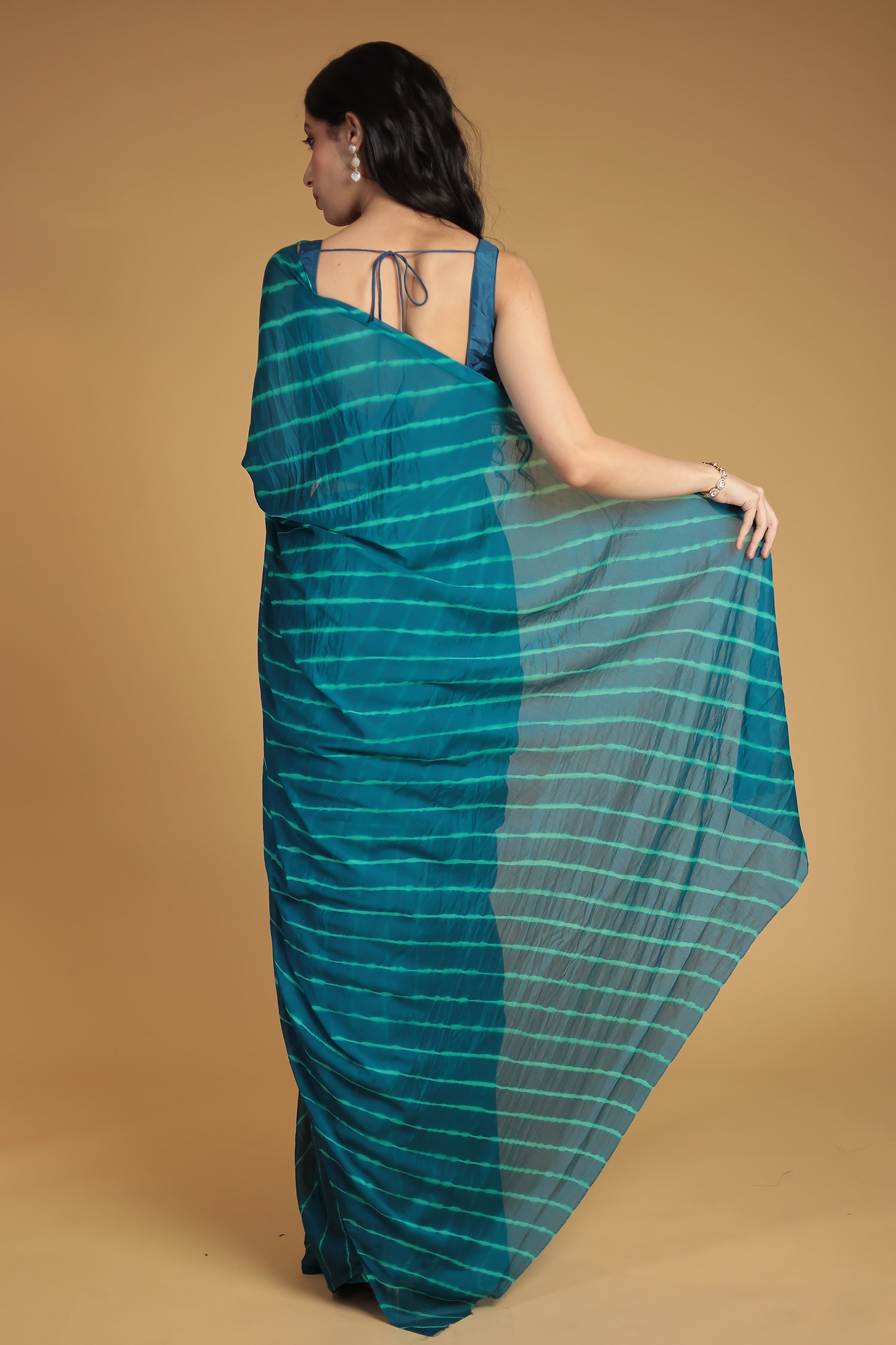 Leheriya Chiffon Saree