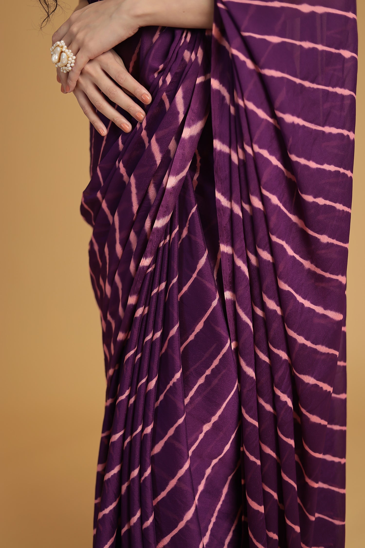 Leheriya Chiffon Saree