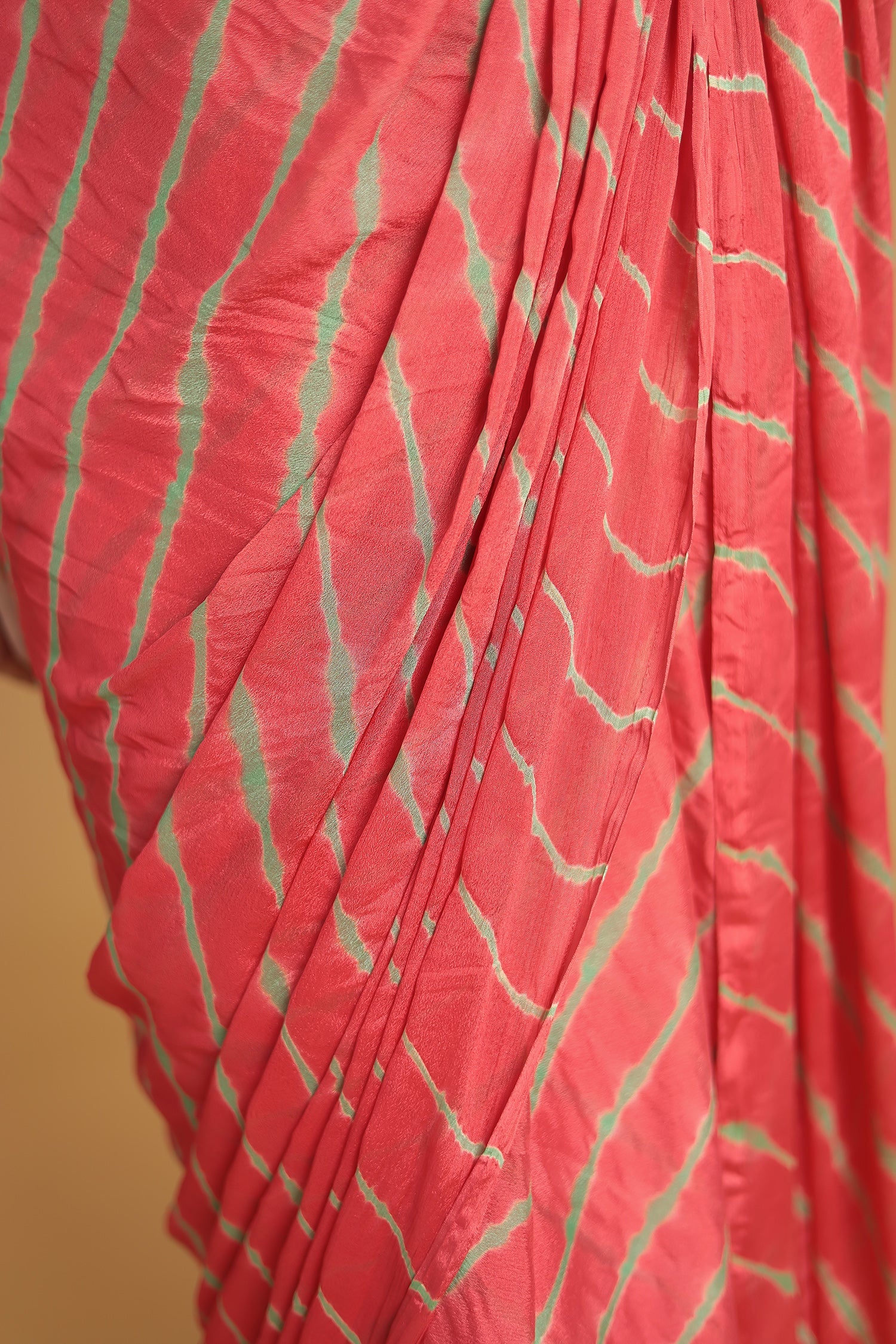 Leheriya Chiffon Saree