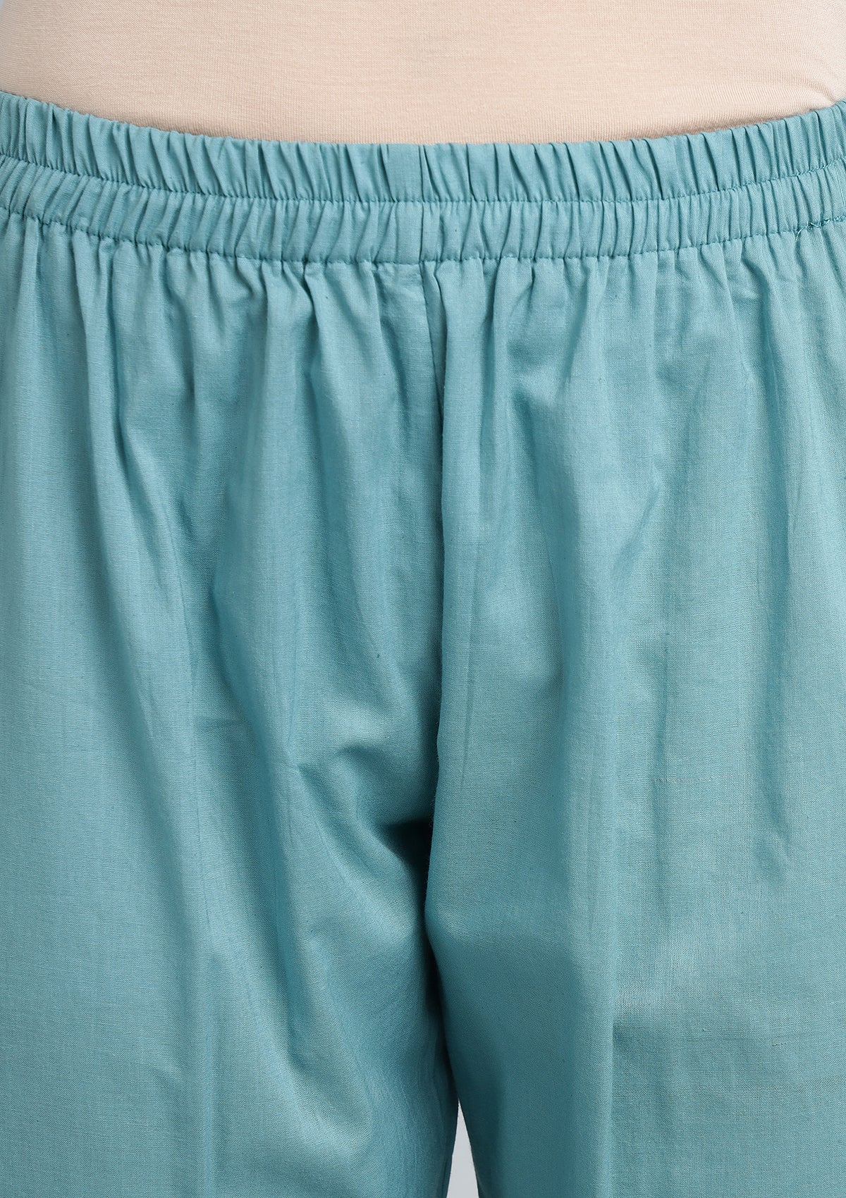 Printed Cotton Kurta Set Sttiched with Thread work