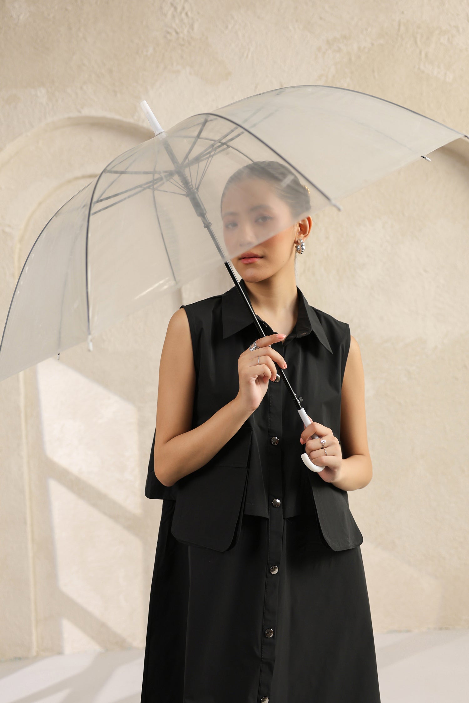 Black Waterproof Maxi Dress