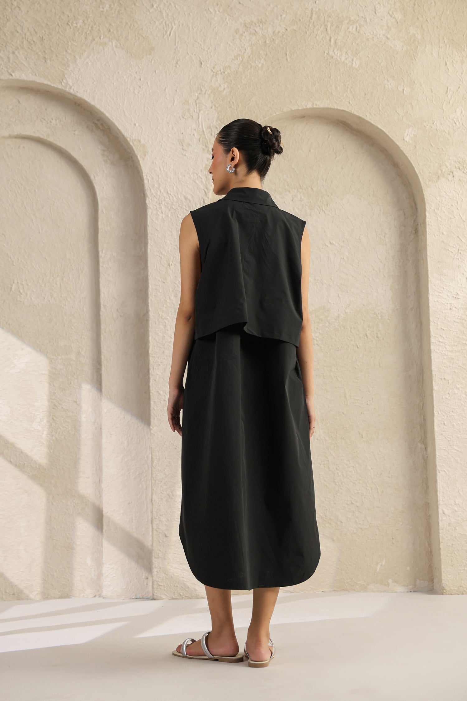 Black Waterproof Maxi Dress