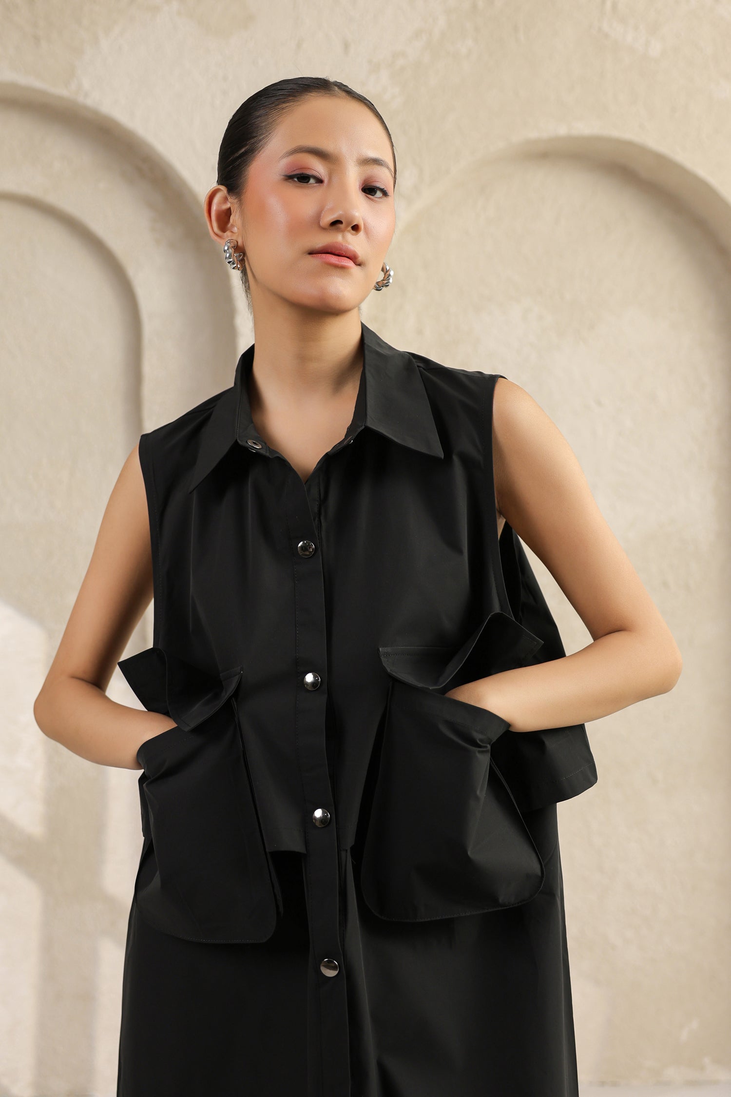 Black Waterproof Maxi Dress