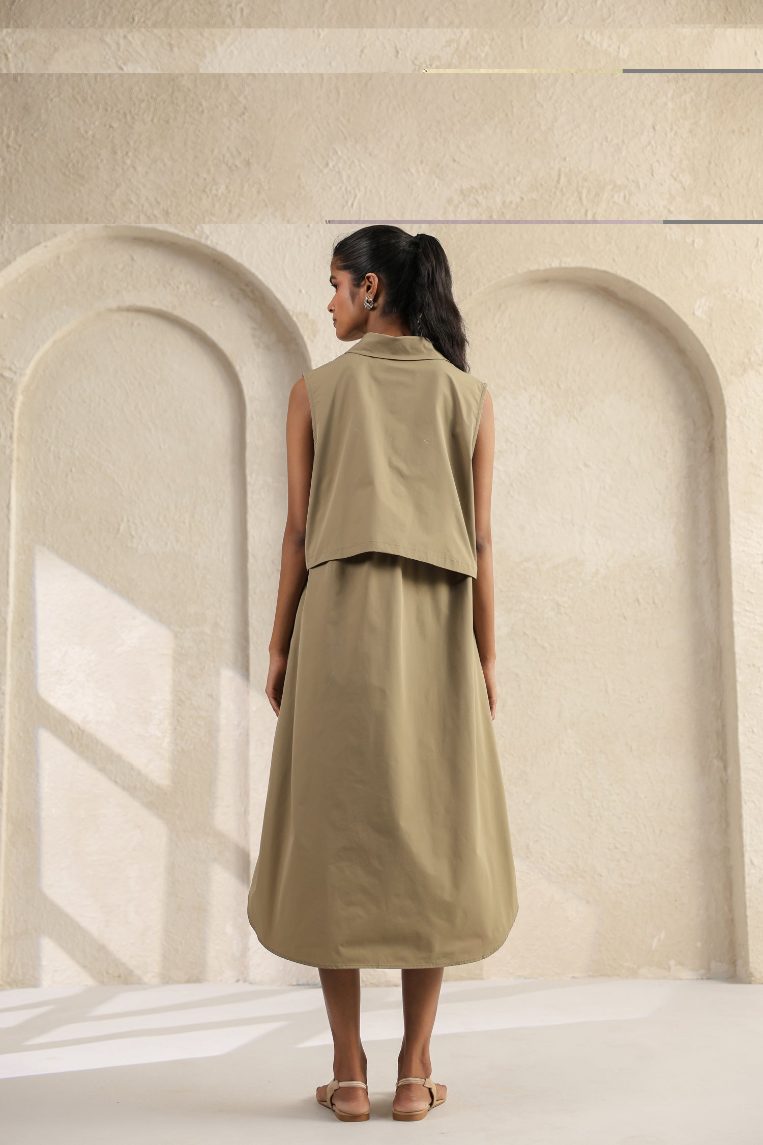 Brown Waterproof Maxi Dress