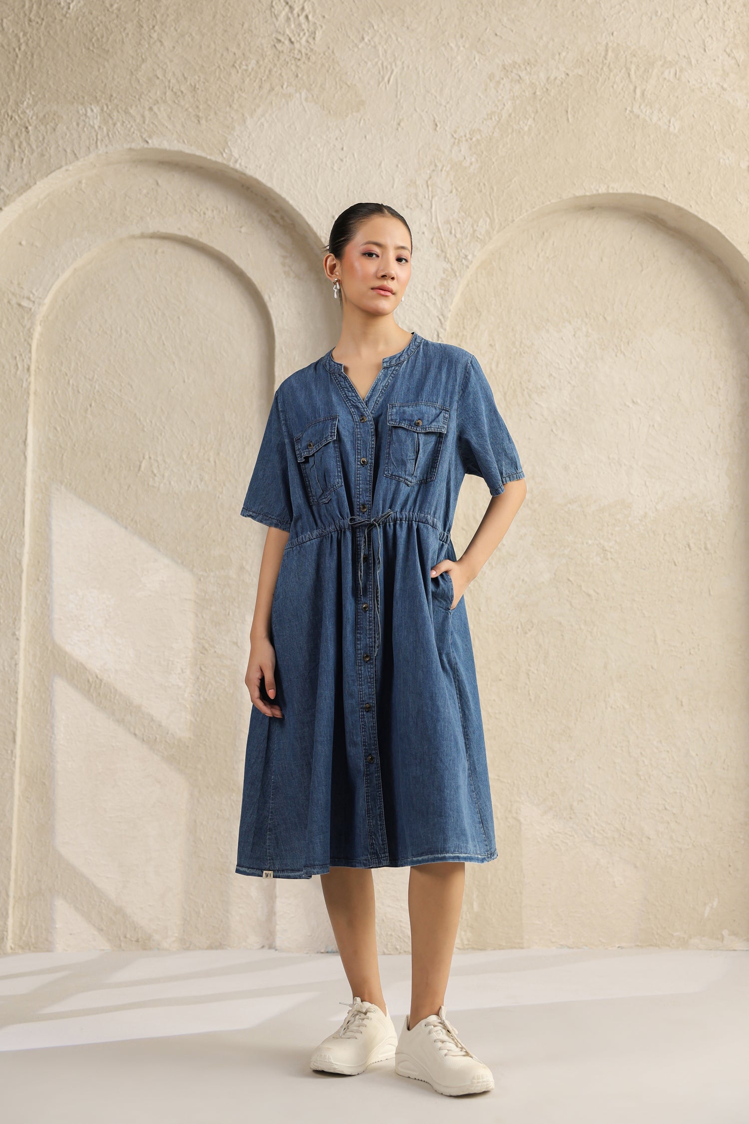 Dark Blue Denim Dress