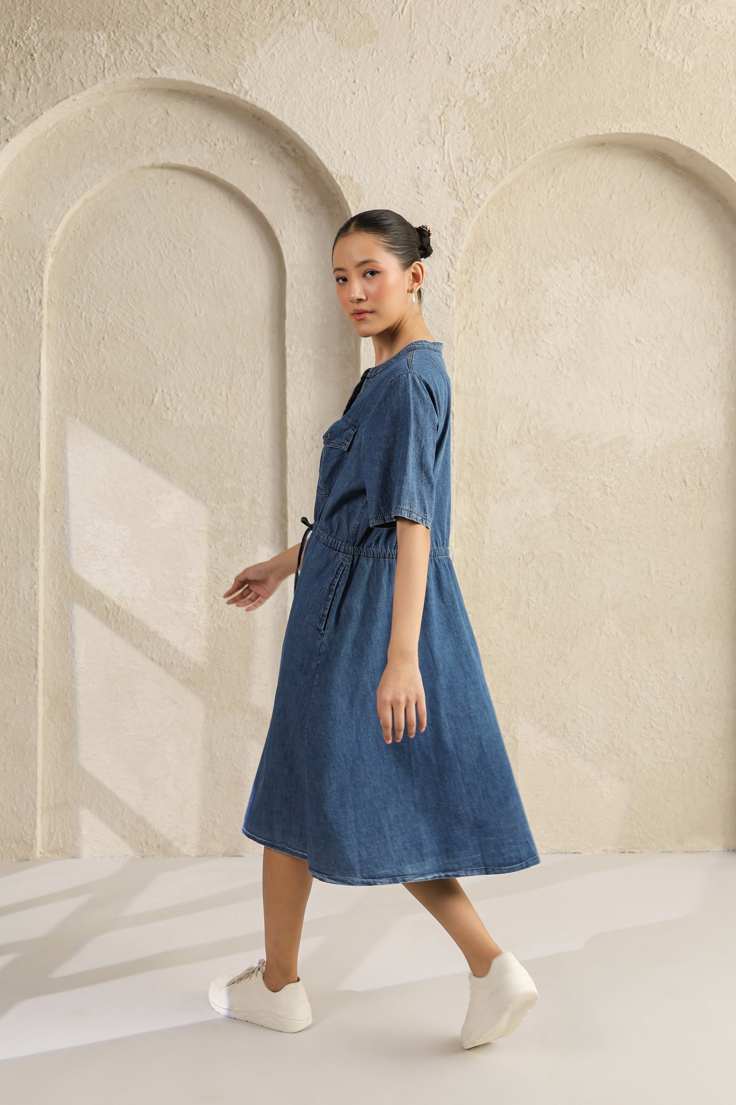 Dark Blue Denim Dress