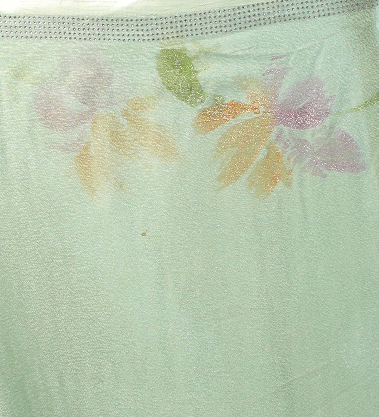 Chiffon Saree with Swarovski Embellishment and Foil Print