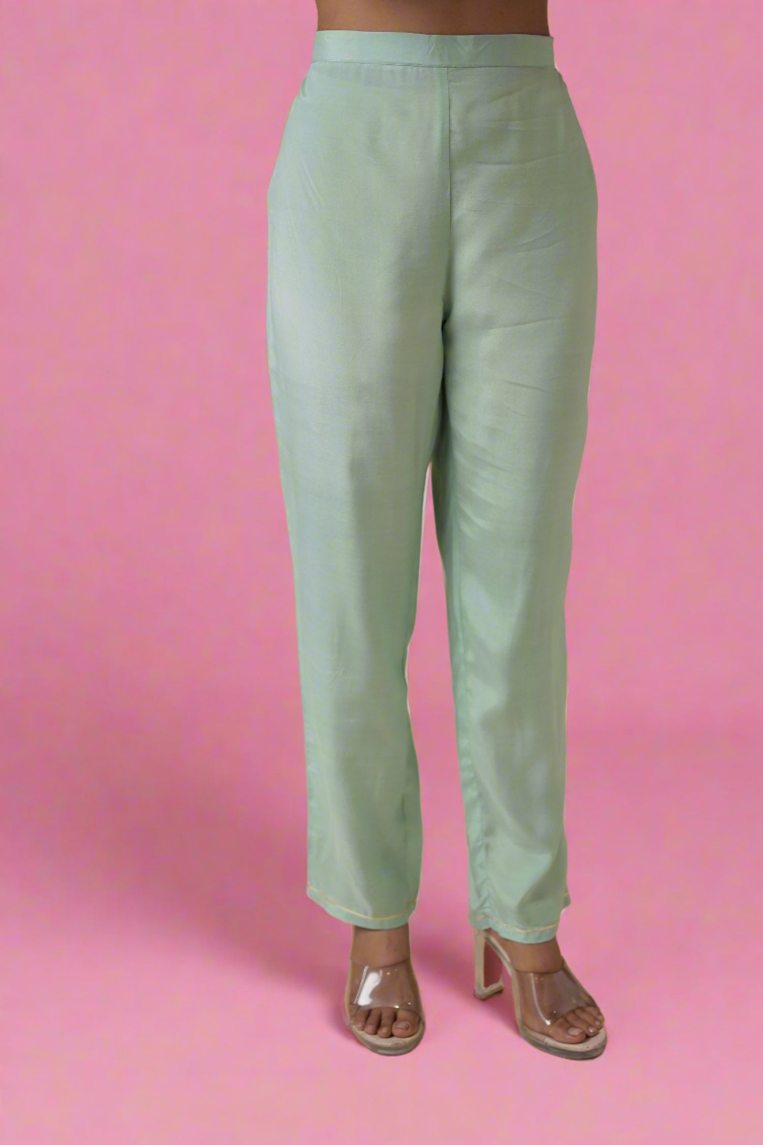 Georgette Suit Embroidered with Pittan work