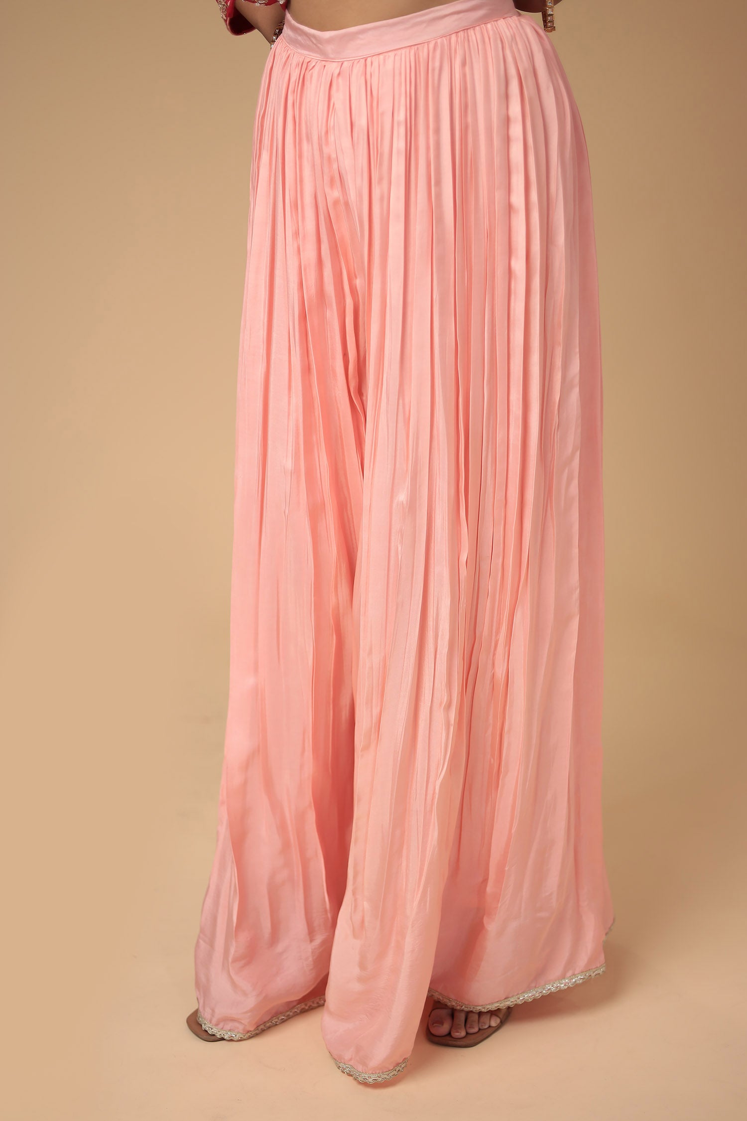 Raw Silk Suit Embroidered with Zardozi work