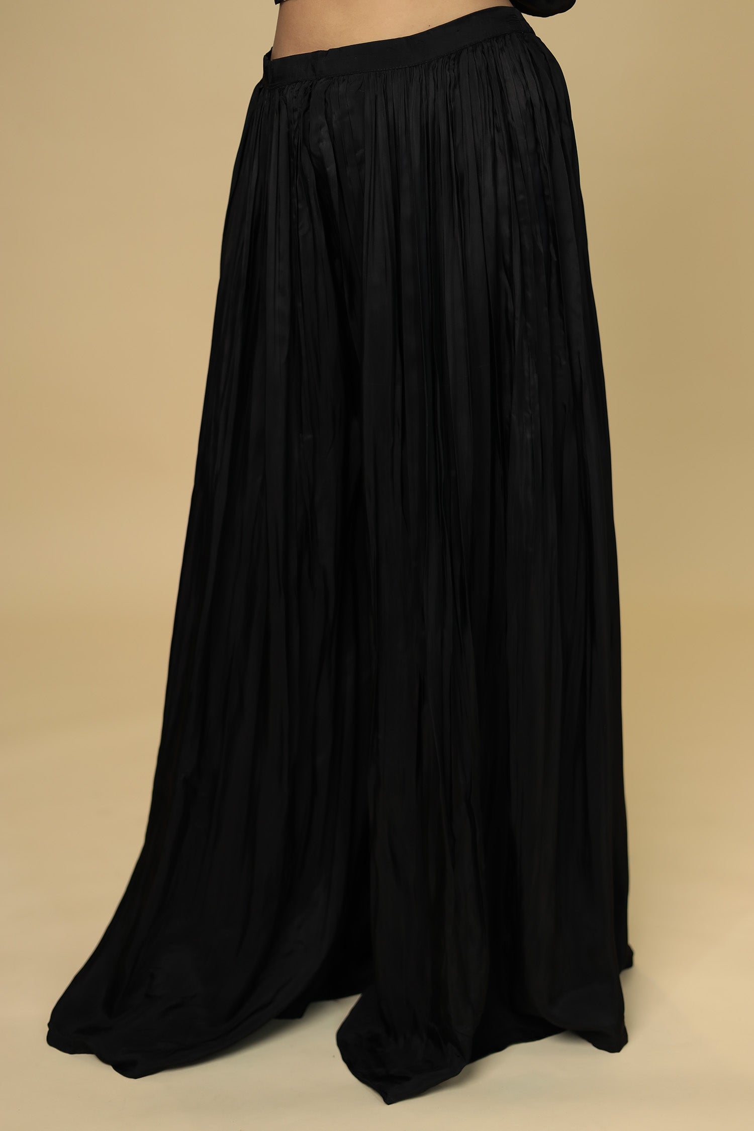 Peplum Silk Indowestern Suit with Pittan work