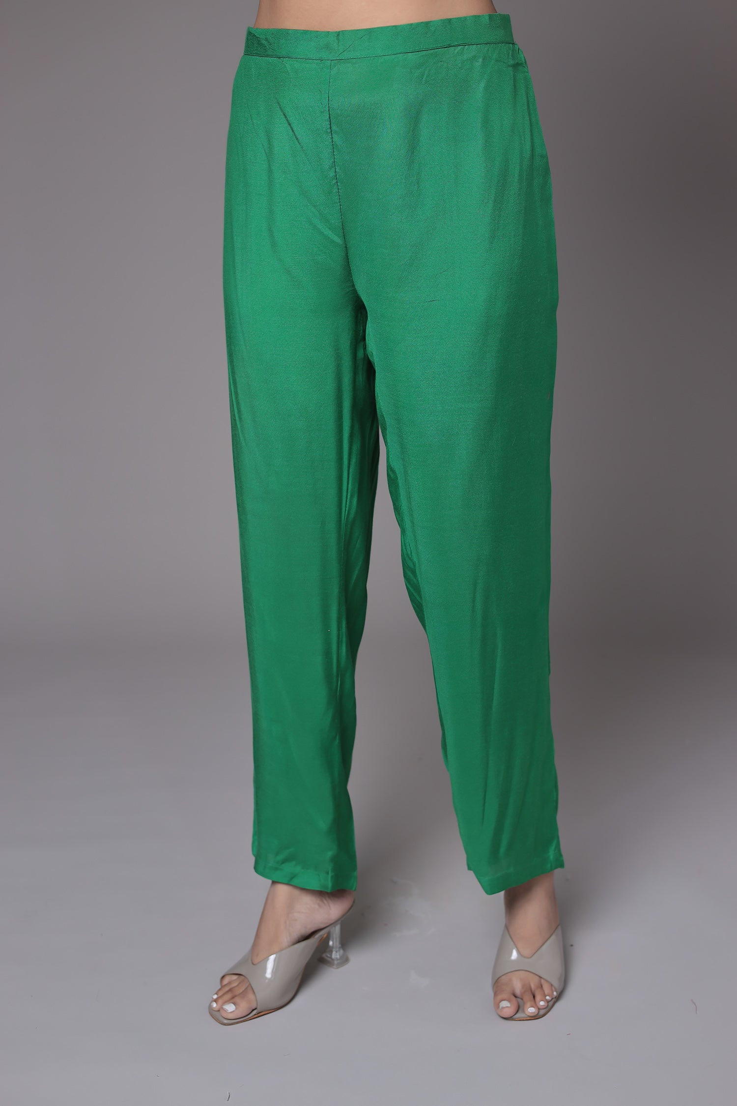 Bandhej Georgette Suit Embroidered with Gota Patti and Zardozi work