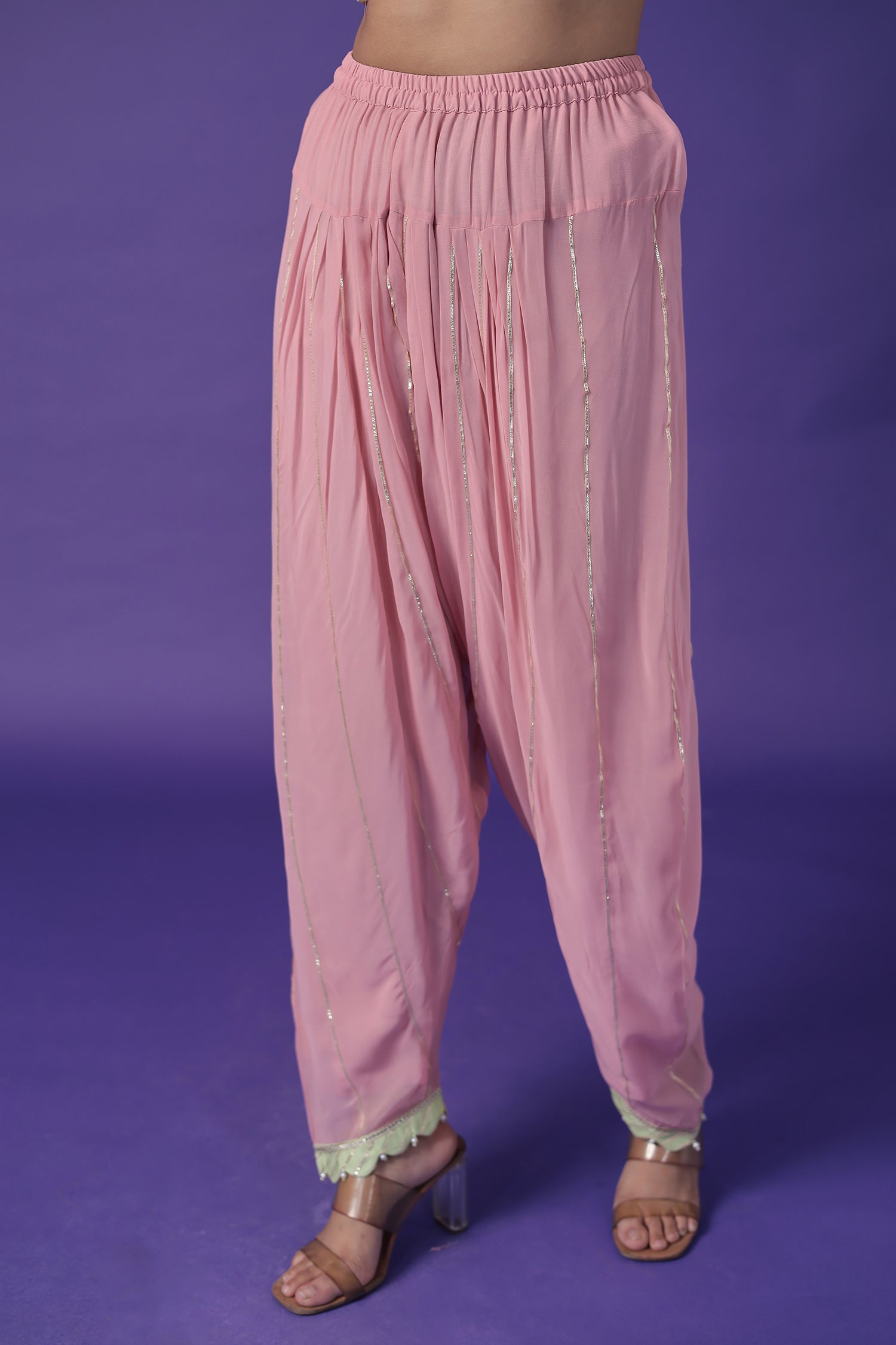 Georgette Suit with Pearl,Thread & Zardozi work