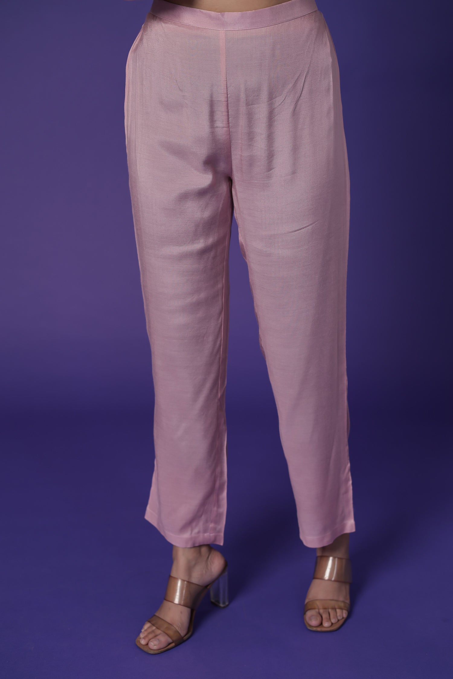 Silk Suit with Thread & Zardozi work