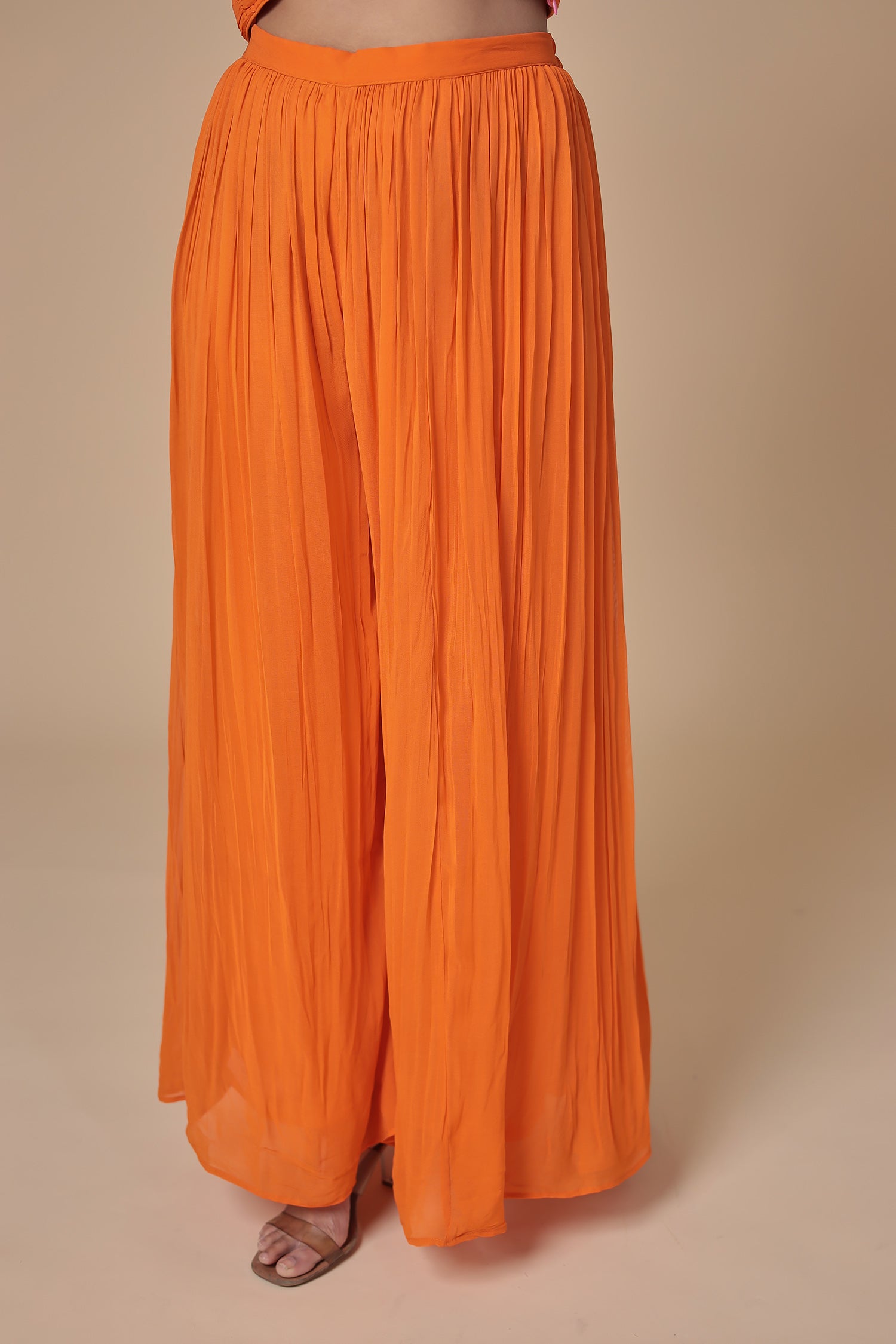 Bandhej Georgette Jacket Style Suit with Gota Patti and Thread work.