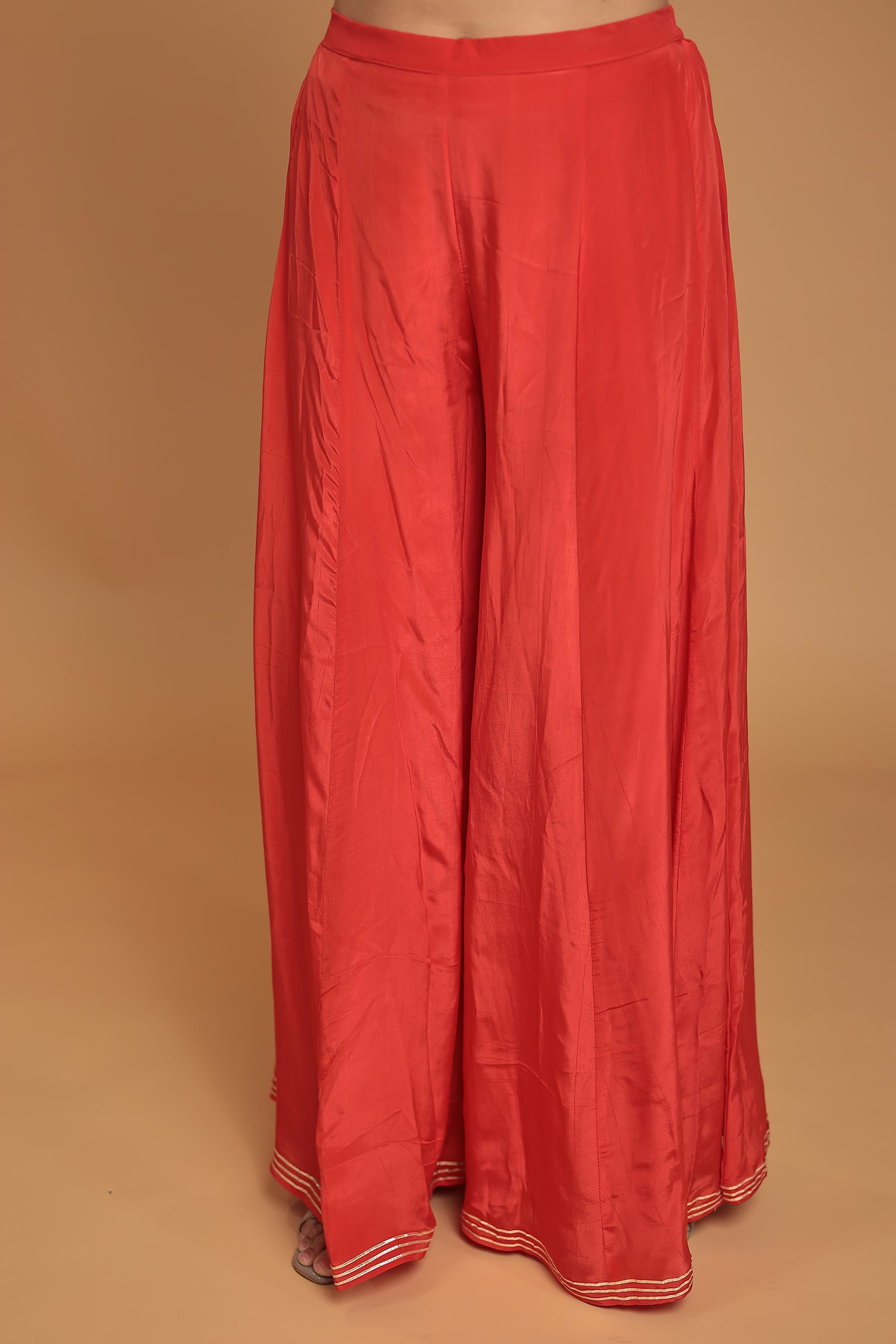 Bandhej Chinon Georgette Suit with Gota Patti, Pearl and Zardozi work