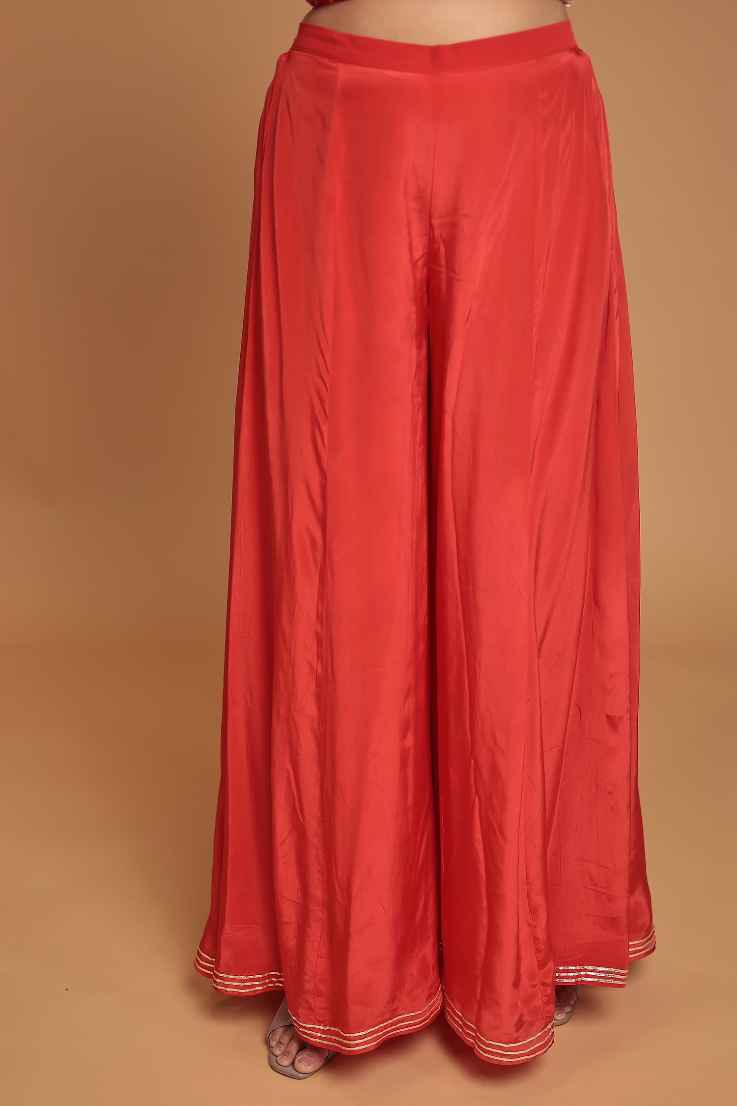 Bandhej Chinon Georgette Suit with Gota Patti, Pearl and Zardozi work