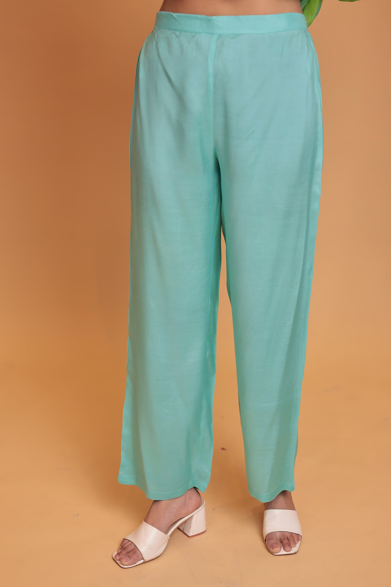 Tie & Dye Kaftan Silk Suit Embroidered with Gota Patti, Thread and Zardozi work