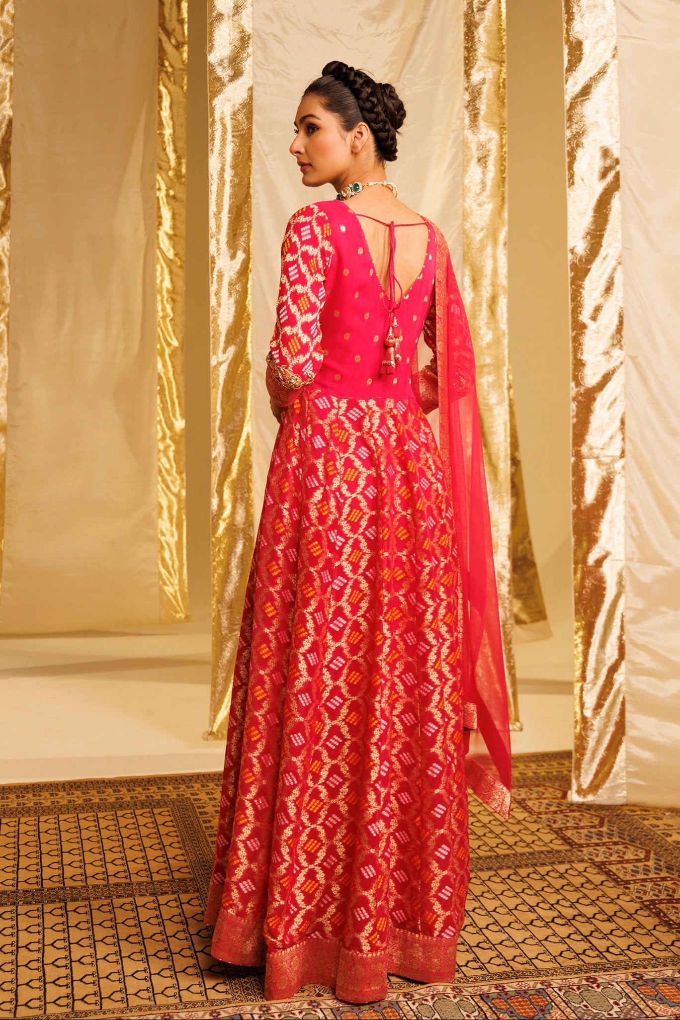 Ghatchola Anarkali Georgette Suit with Gota Patti and Zardozi work