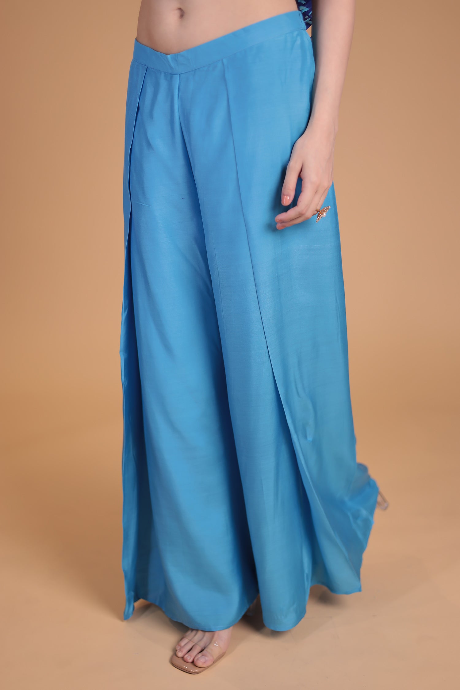 Leheriya Silk Indo Western with Gota Patti, Thread and Zardozi work