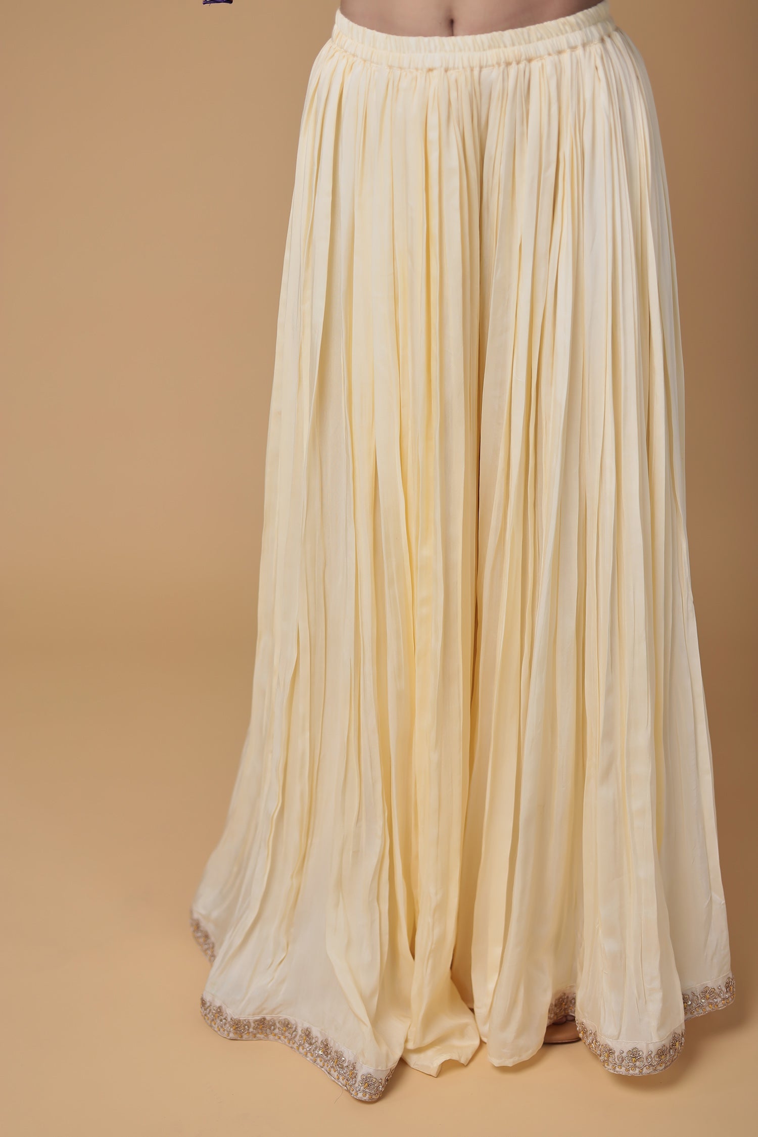 Bandhej Chinon Georgette Suit with Pearl and Thread work