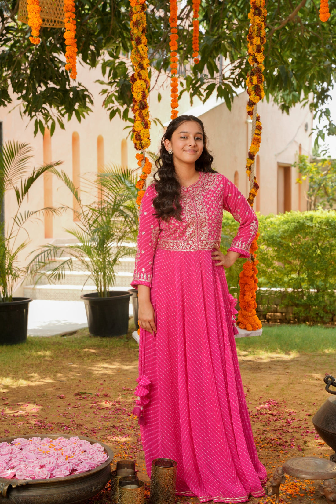 Mothra Anarkali Georgette Suit with Pittan work