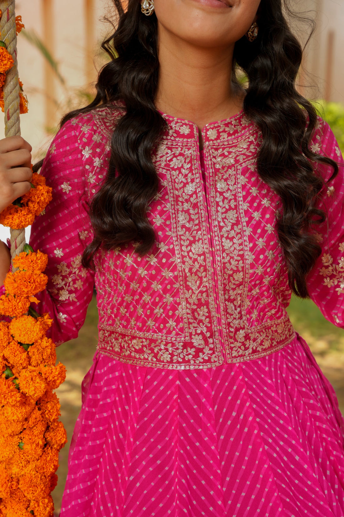 Mothra Anarkali Georgette Suit with Pittan work