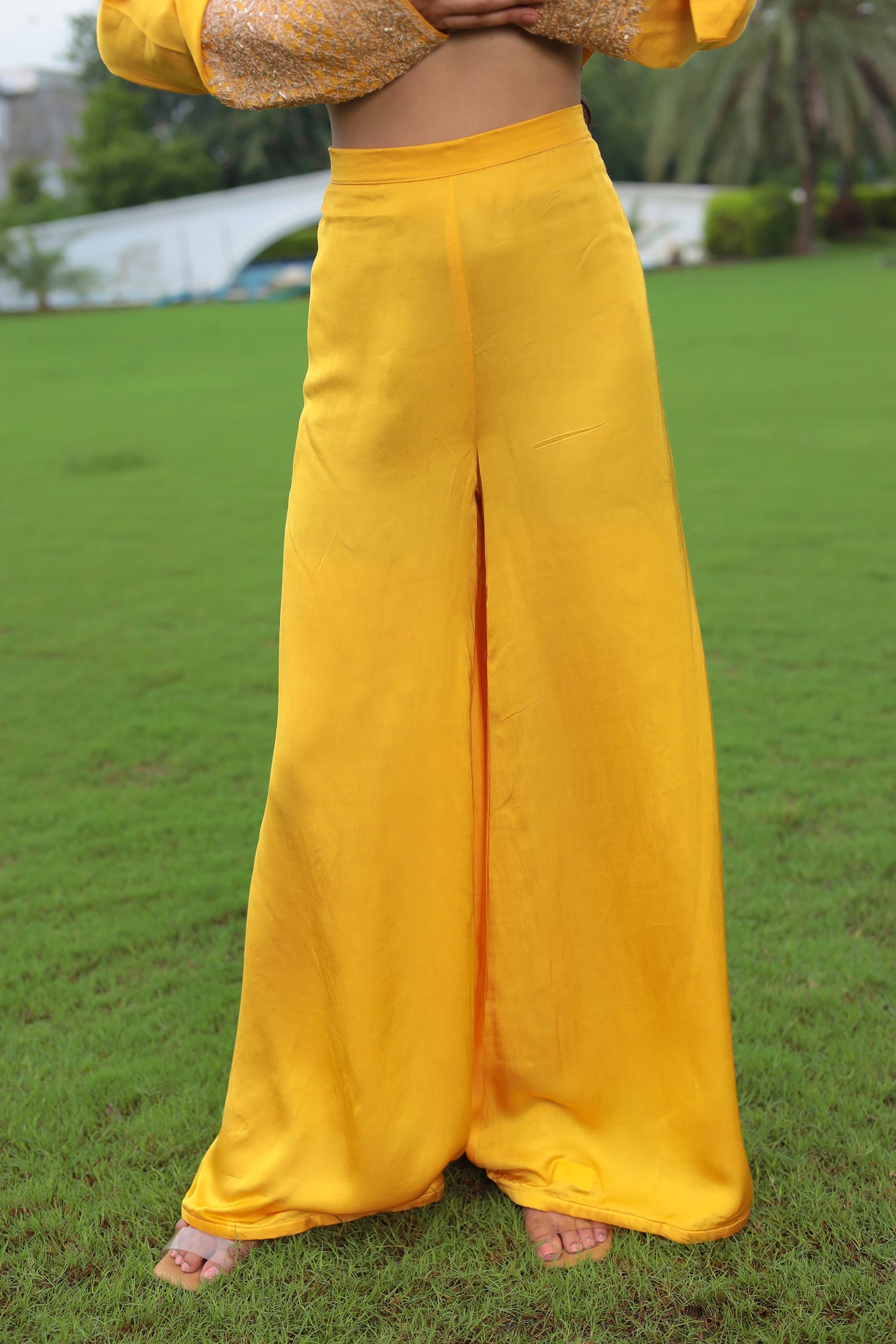 Satin Silk Indowestern with Dori and Sequins work