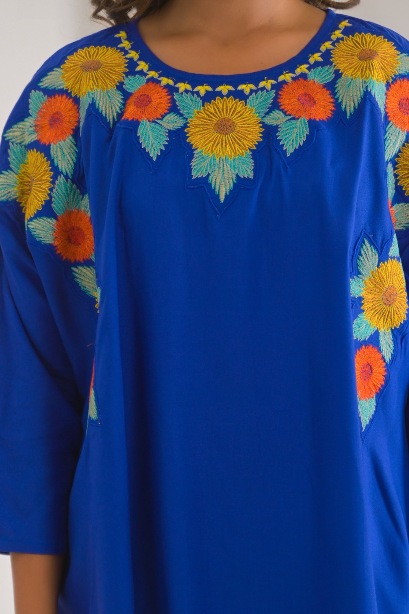 Pure Cotton Kurta Kurta Set Stitched with Thread work