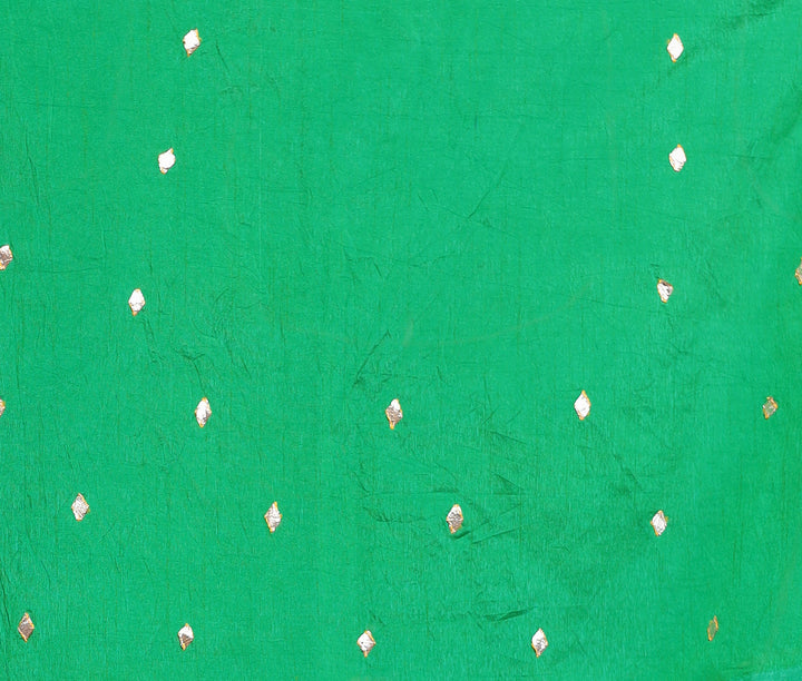 Floral Print Silk Saree with Gota Patti work