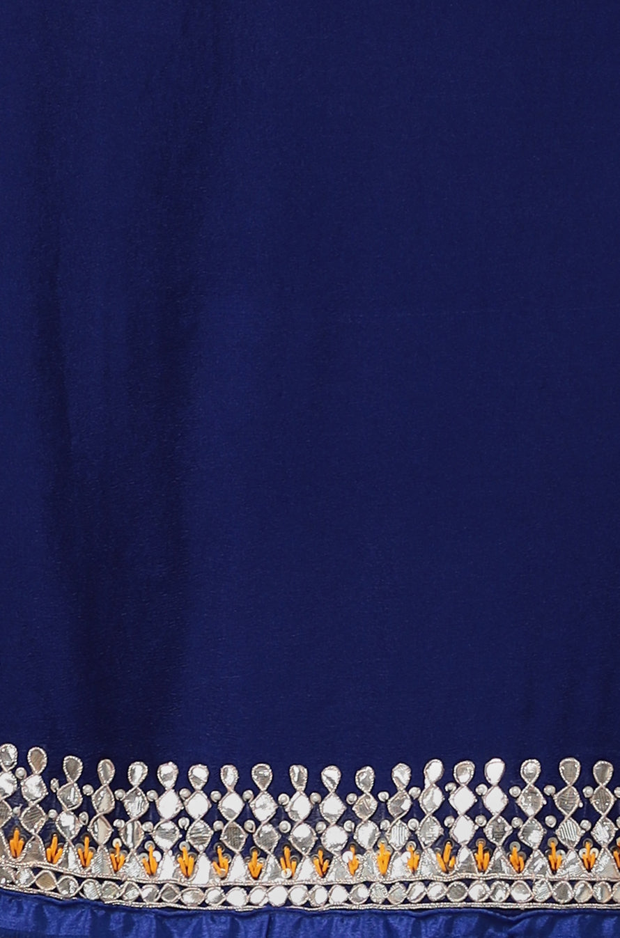 Bandhej Chiffon Saree with Dori, Gota Patti and Thread work